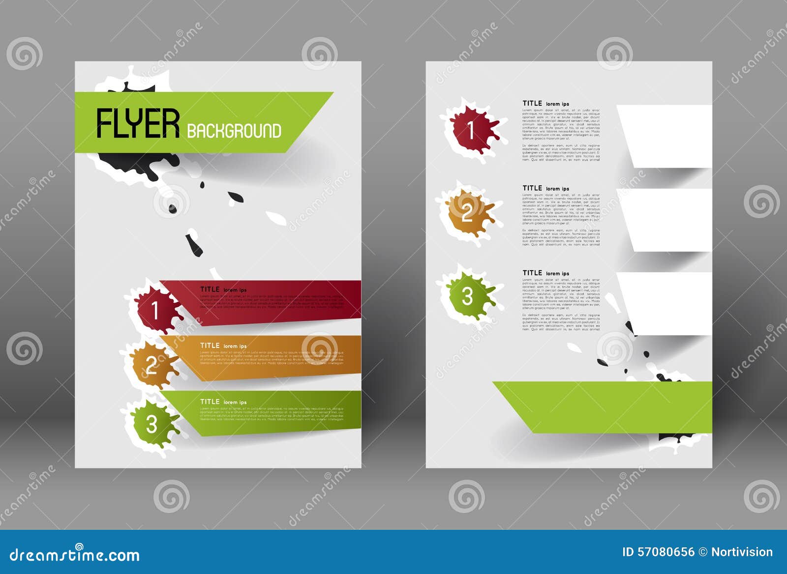 Modern Flyer Design Template Stock Vector Illustration Of Elegant Blank