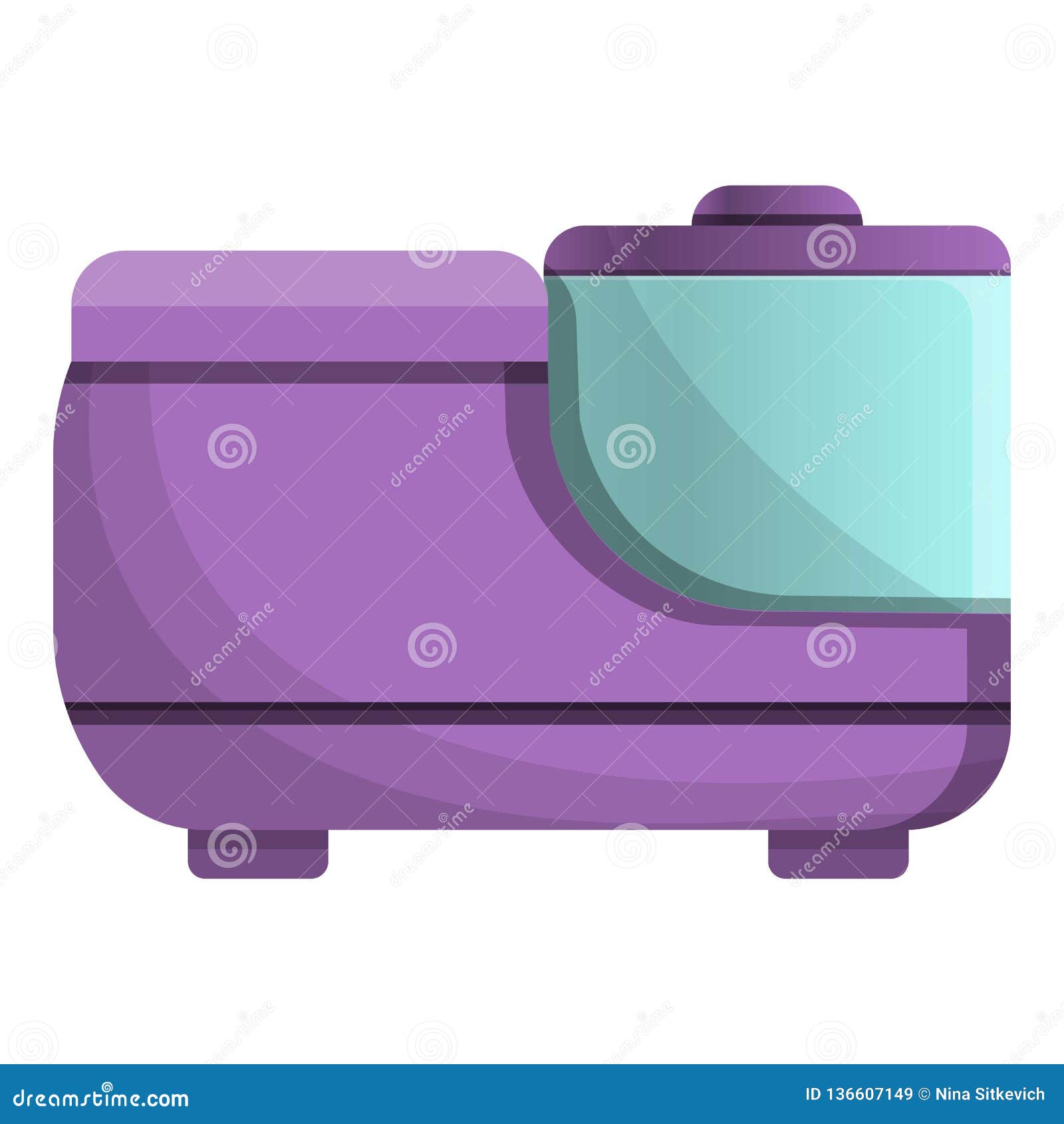 Modern Food Processor Icon, Cartoon Style Stock Vector Illustration of icon, computer 136607149