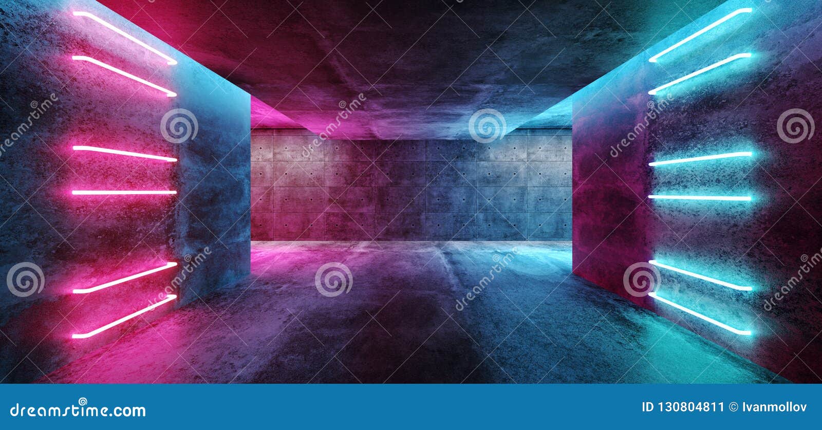 Modern Futuristic Sci Fi Concept Club Background Grunge Concrete Stock ...