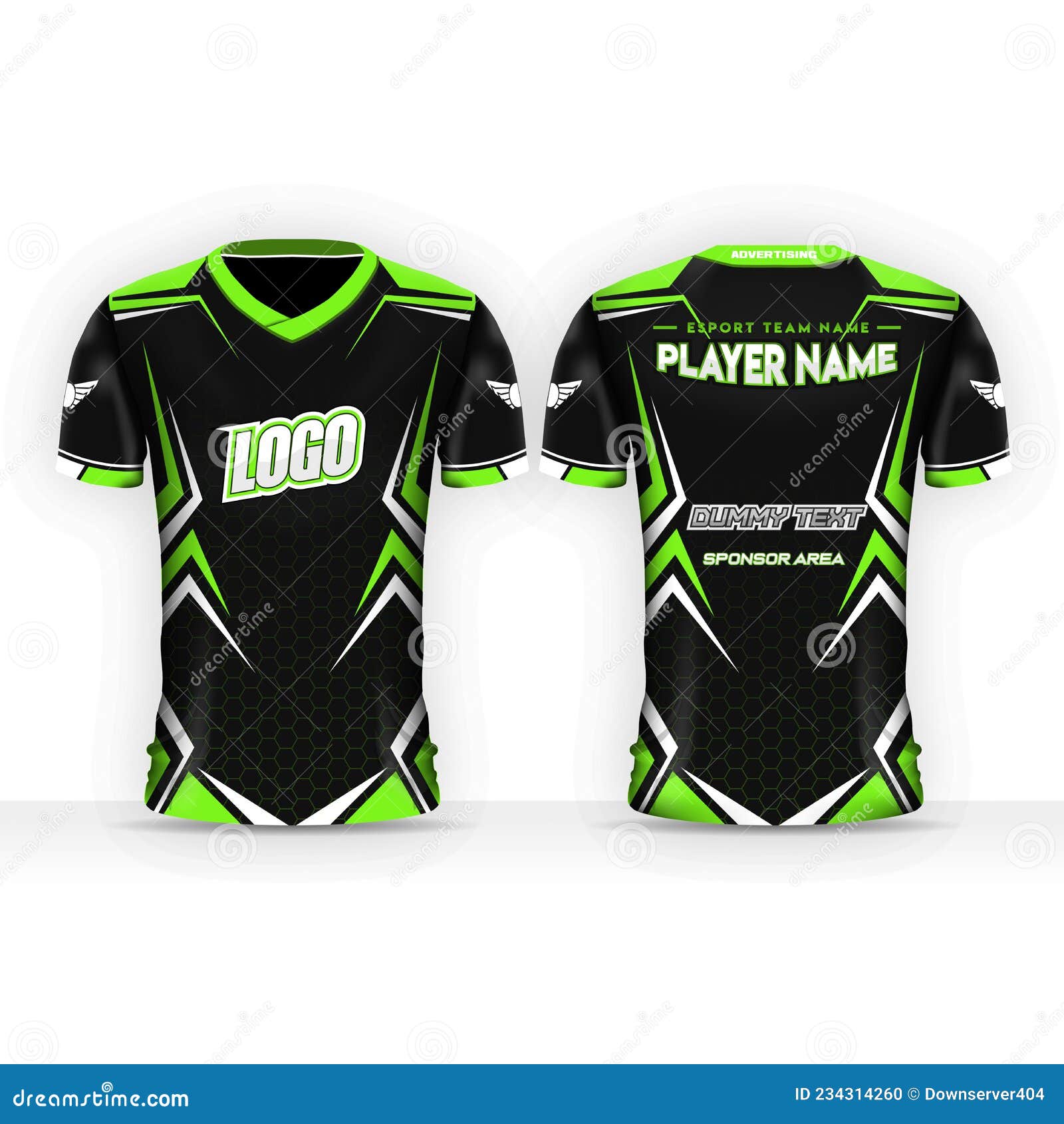 black and green jersey