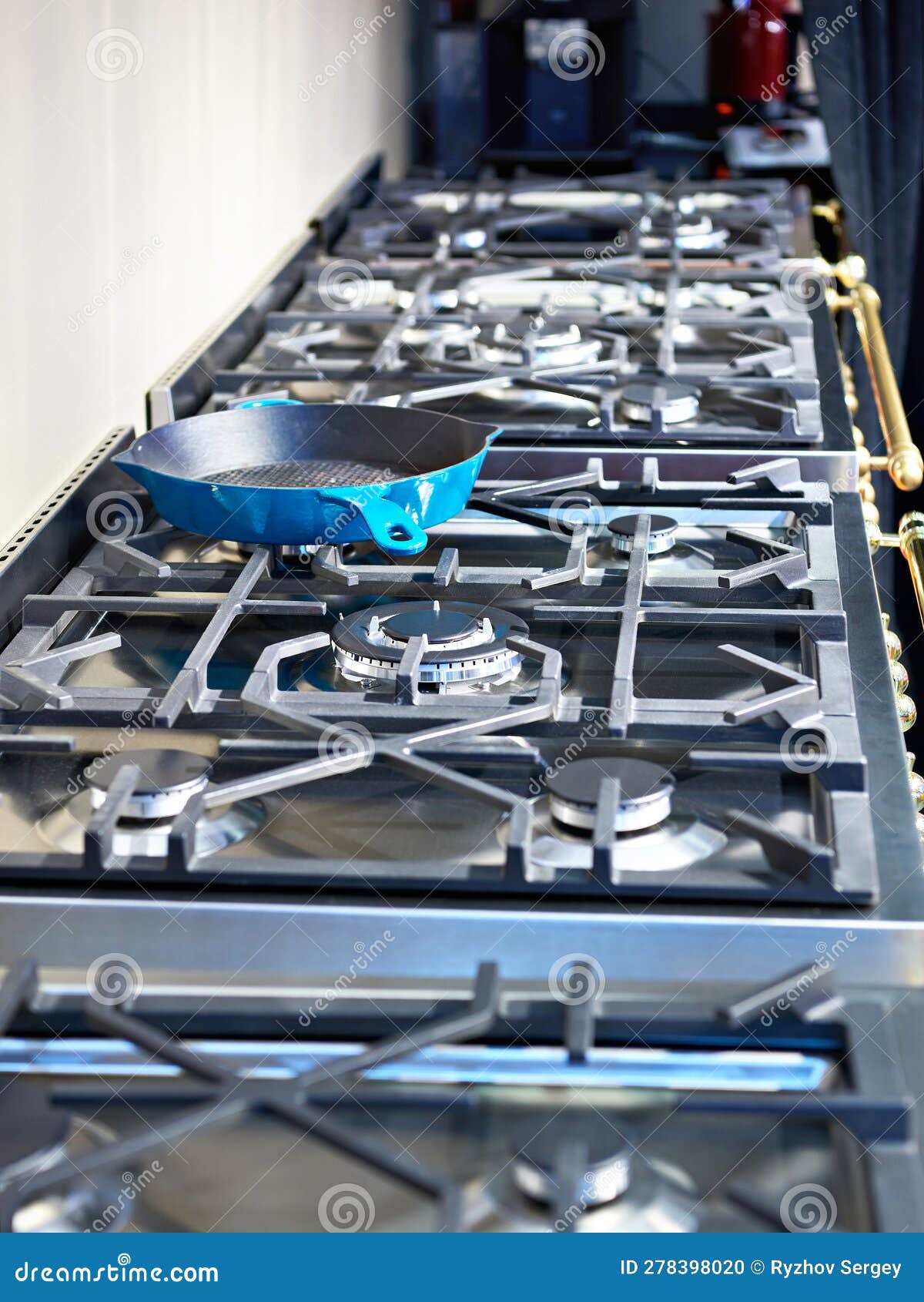 Modern gas stove top stock photo. Image of appliance 278398020