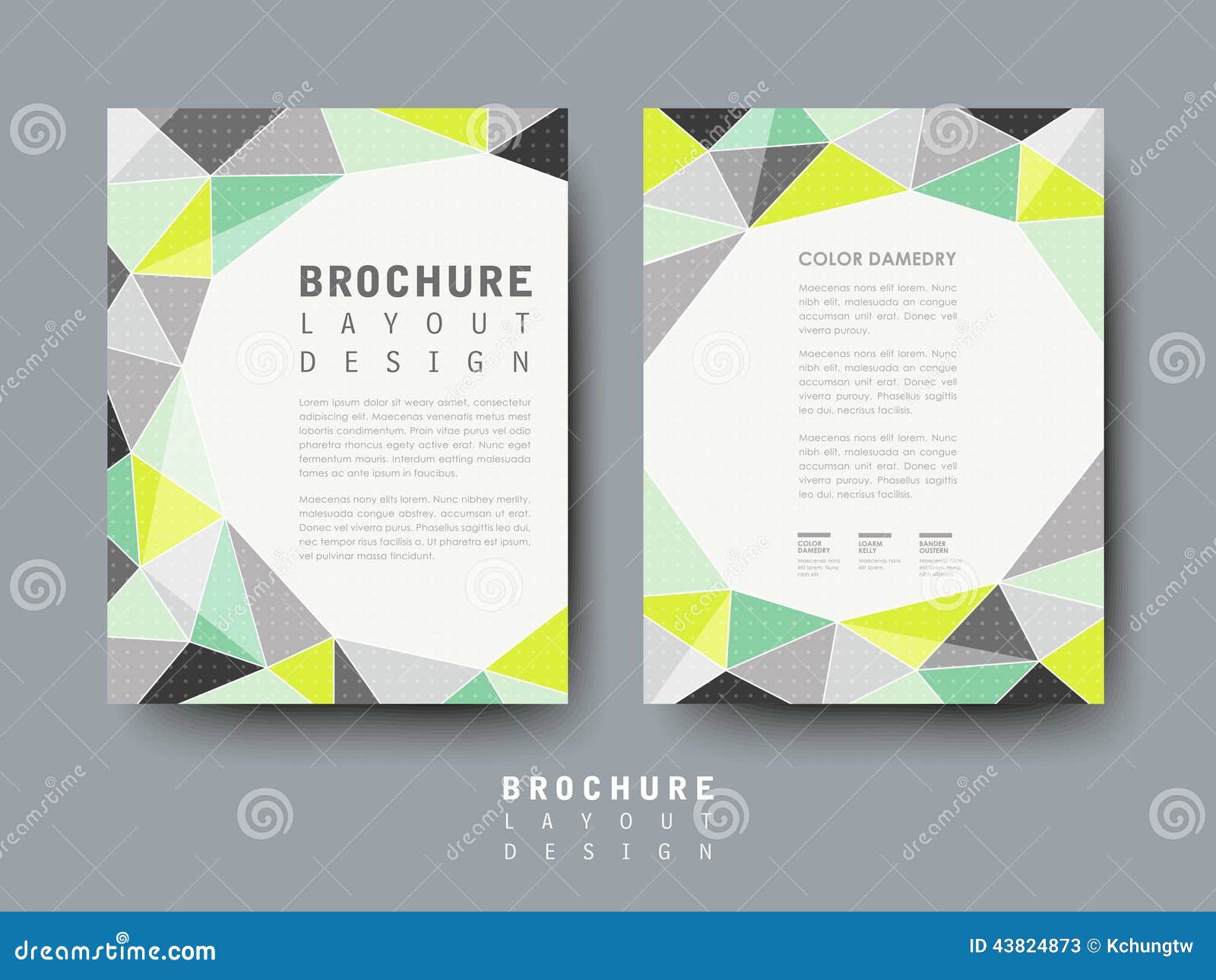 Modern Geometric Style Flyer Template Stock Vector Illustration Of Artwork Backdrop