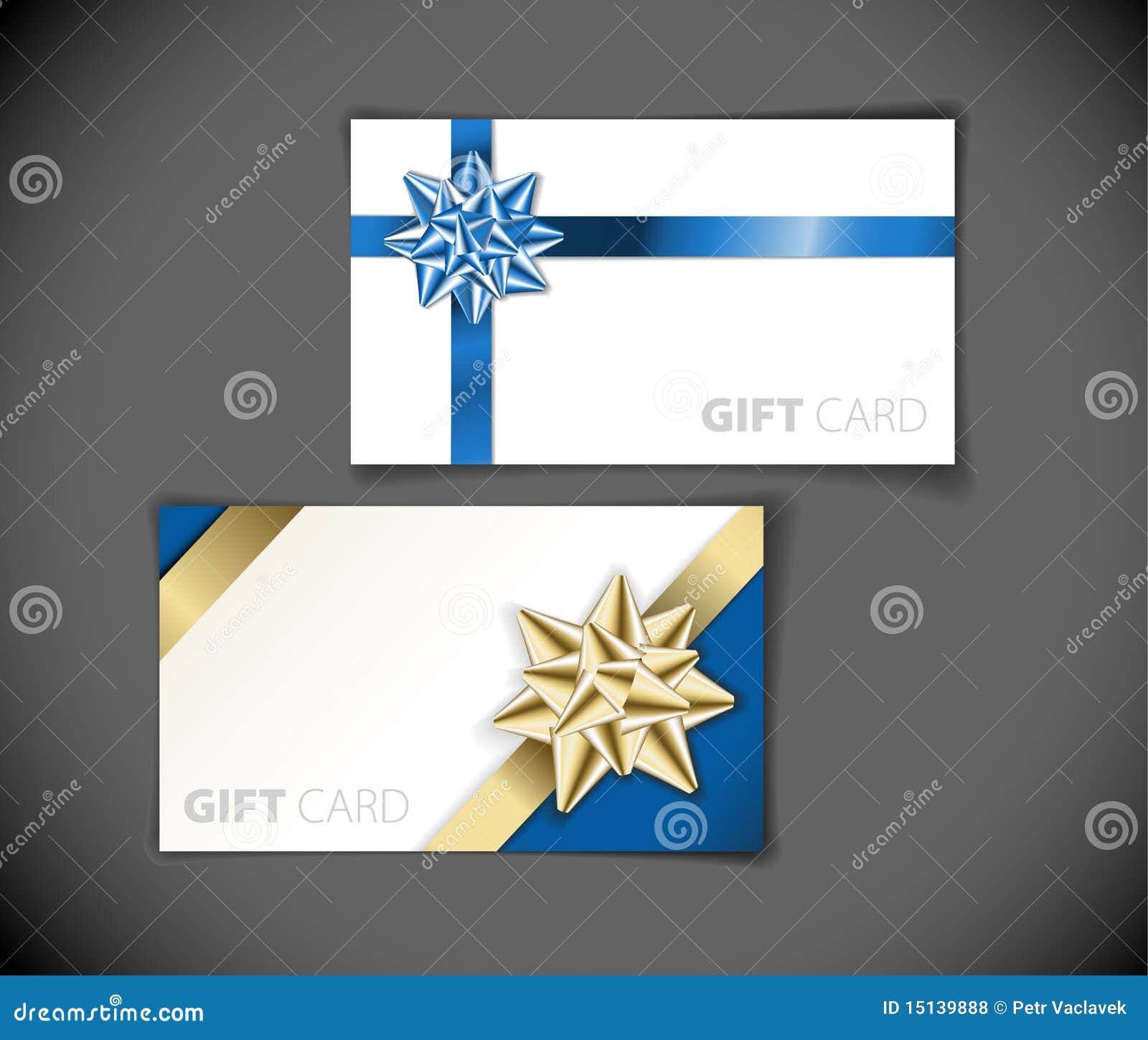 Modern gift card templates stock illustration. Illustration of blank