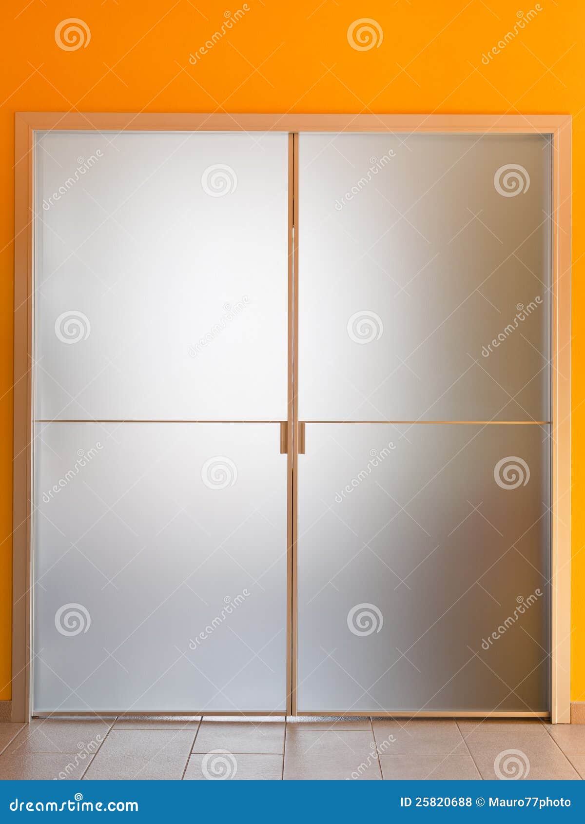 Modern glass door stock photo. Image of light, office 25820688