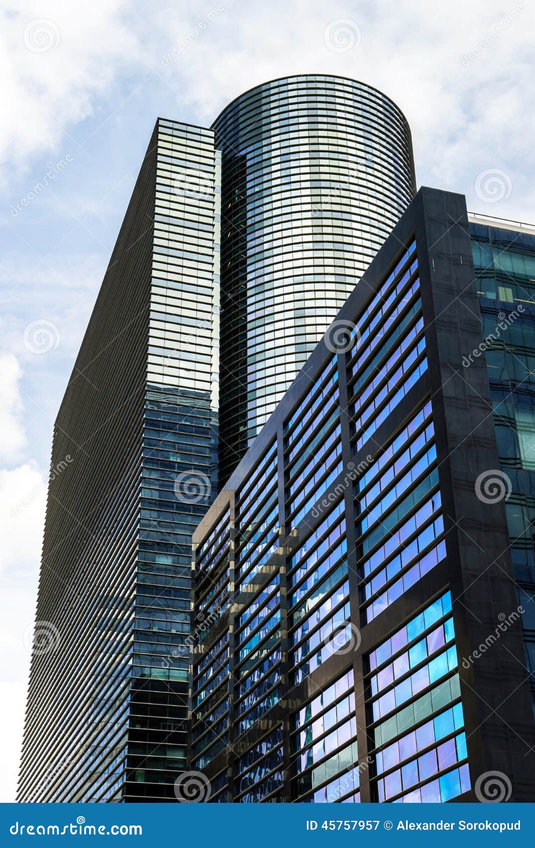 modern glass and steel skyscrapper