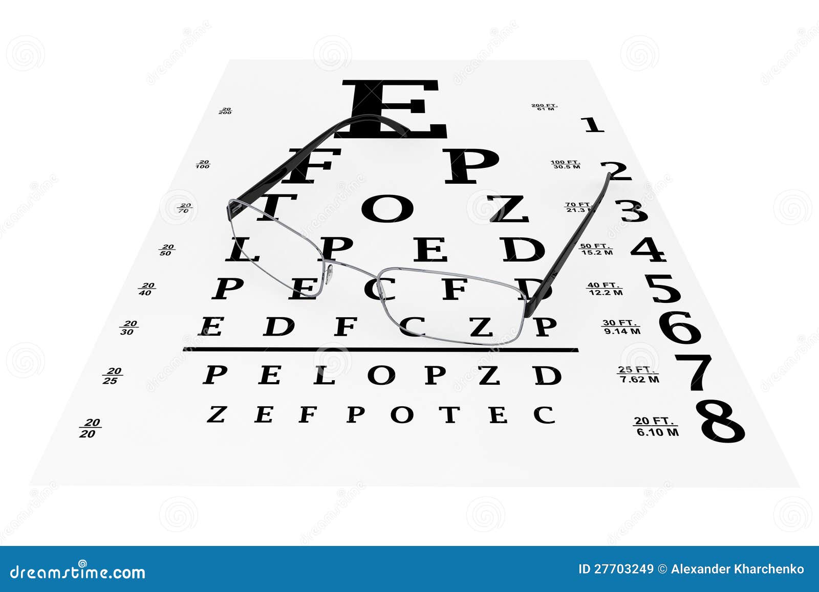 Eye Test Chart For Reading Glasses