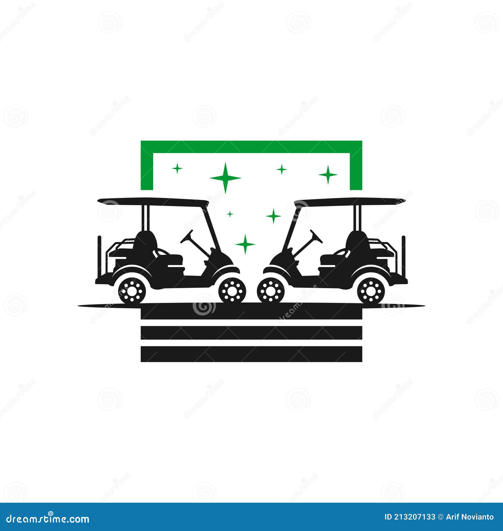 Golf Cart Transportation Logo Design Stock Vector Illustration of