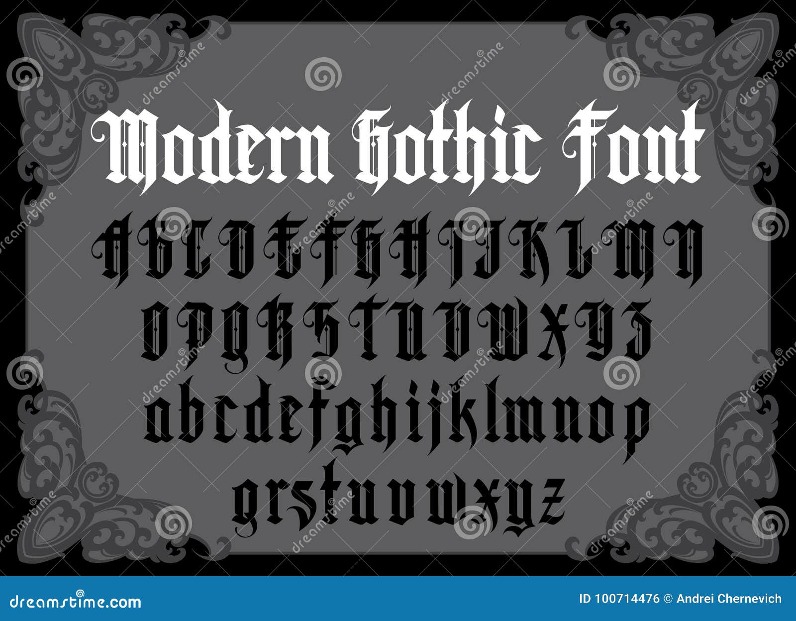 modern gothic font