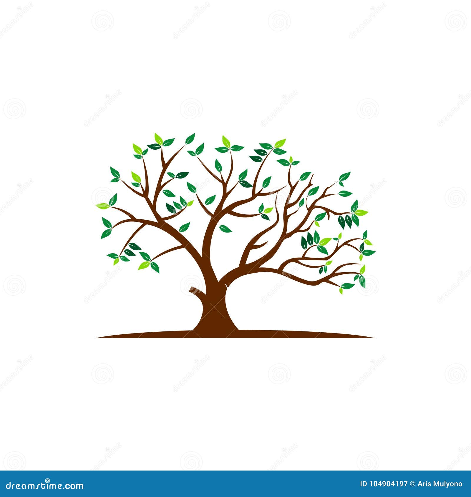 Green Tree Border Clipart Stock Illustration Illustration Of Line