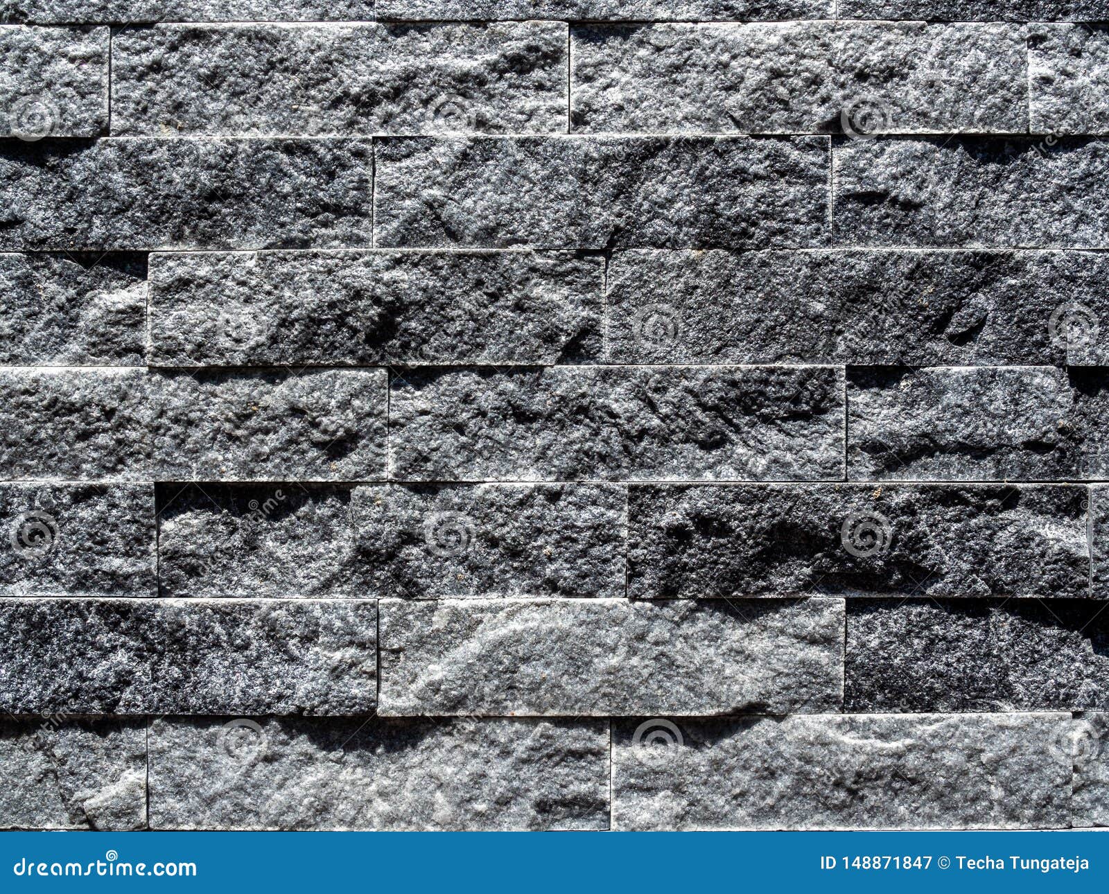 Modern Grey Brick Wall Texture Background Stock Image - Image of ...