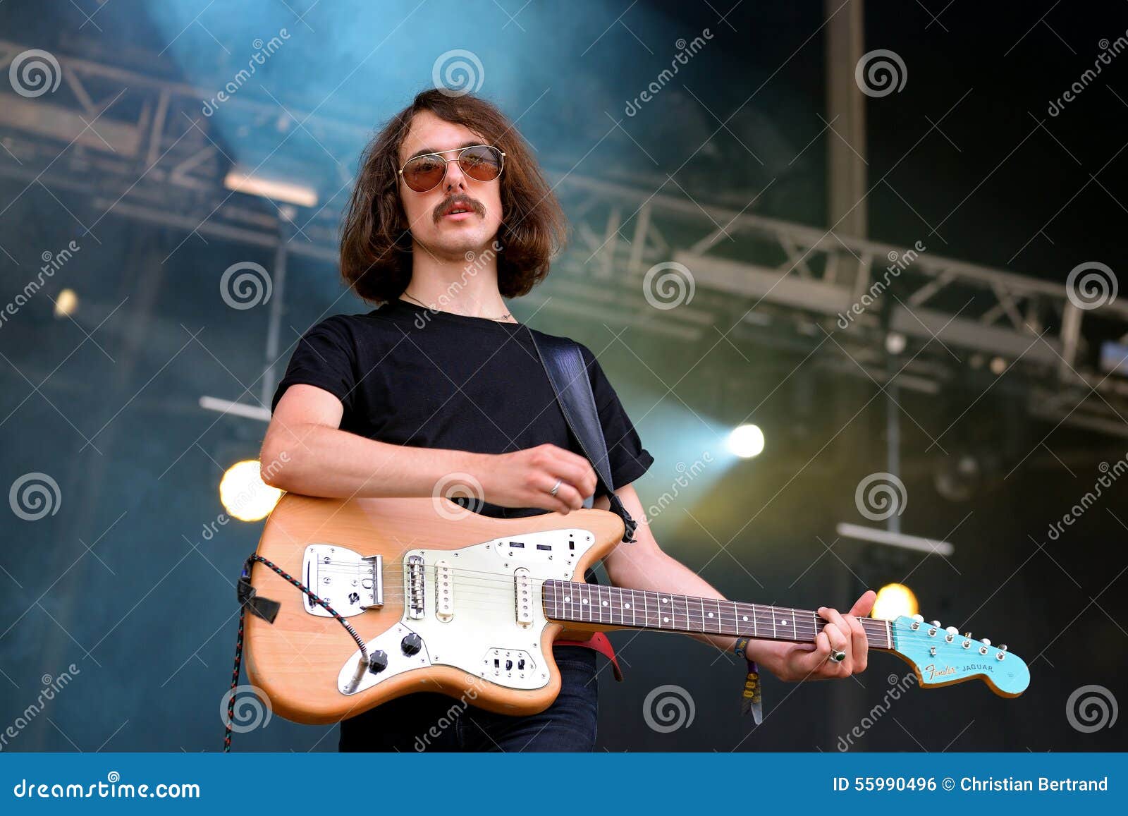 The Modern Guitar Player of Telegram (band) Performs at FIB Festival ...