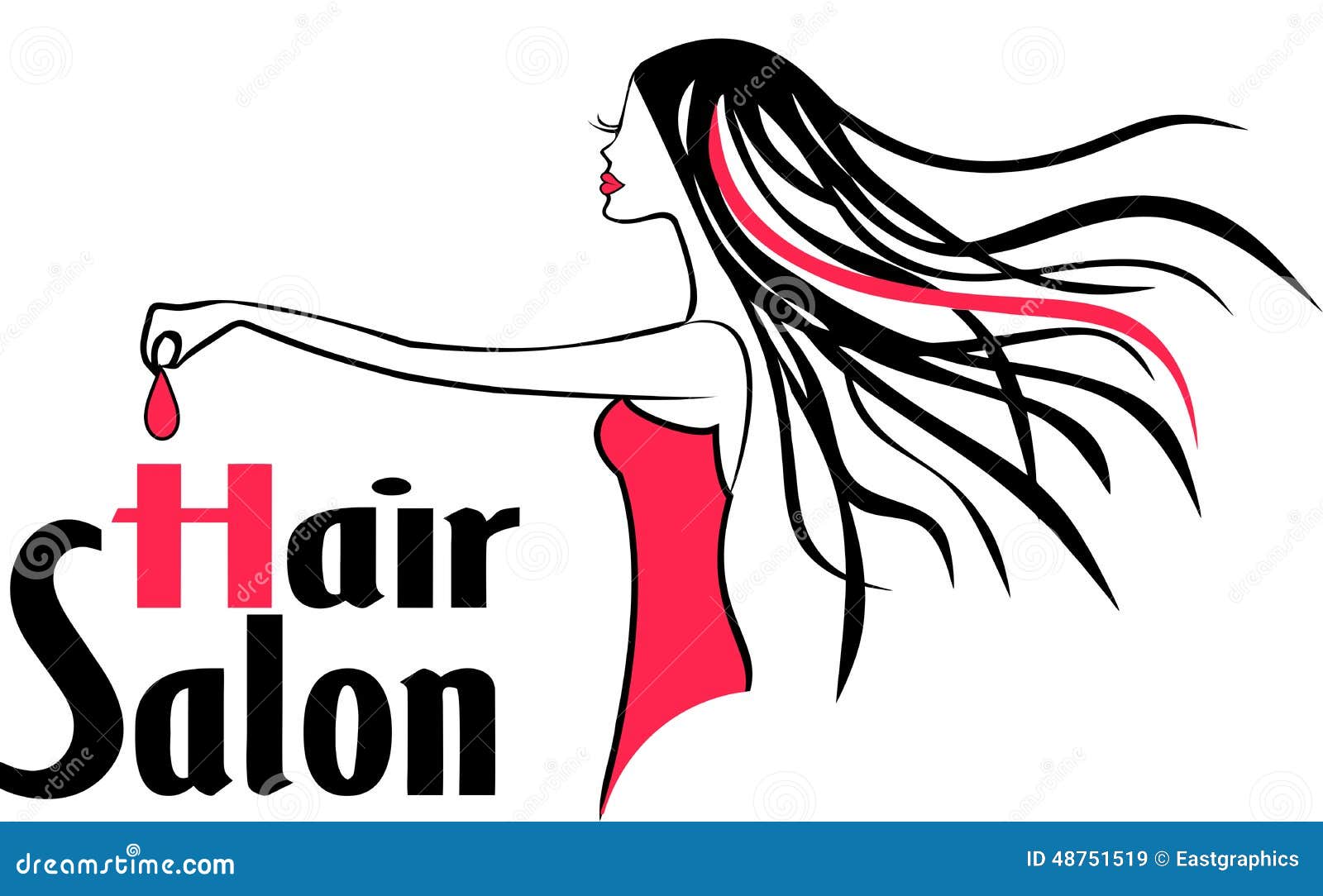 Modern Hair Salon Logo Stock Vector Illustration Of Cosmetic