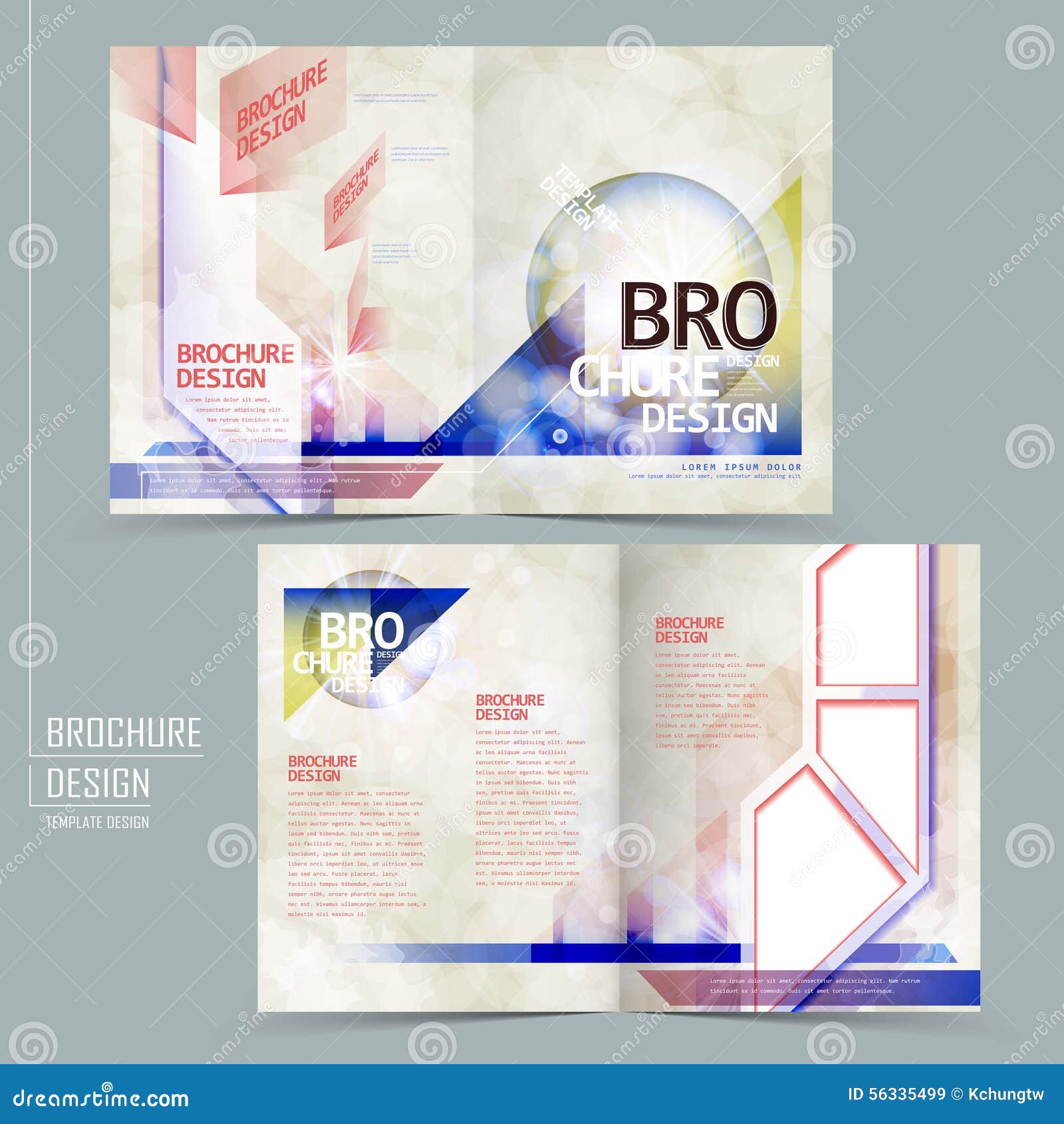 Modern Halffold Brochure Design Stock Vector Illustration of Modern Halffold Brochure Design Stock Vector Illustration of