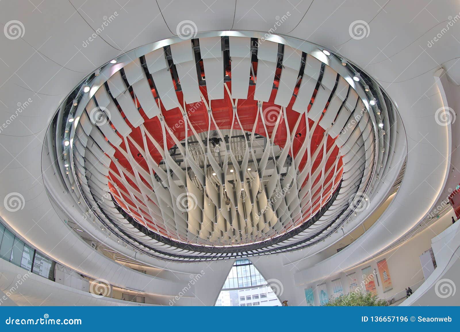 Modern Hall Ceiling Design In Opera House Editorial Photo