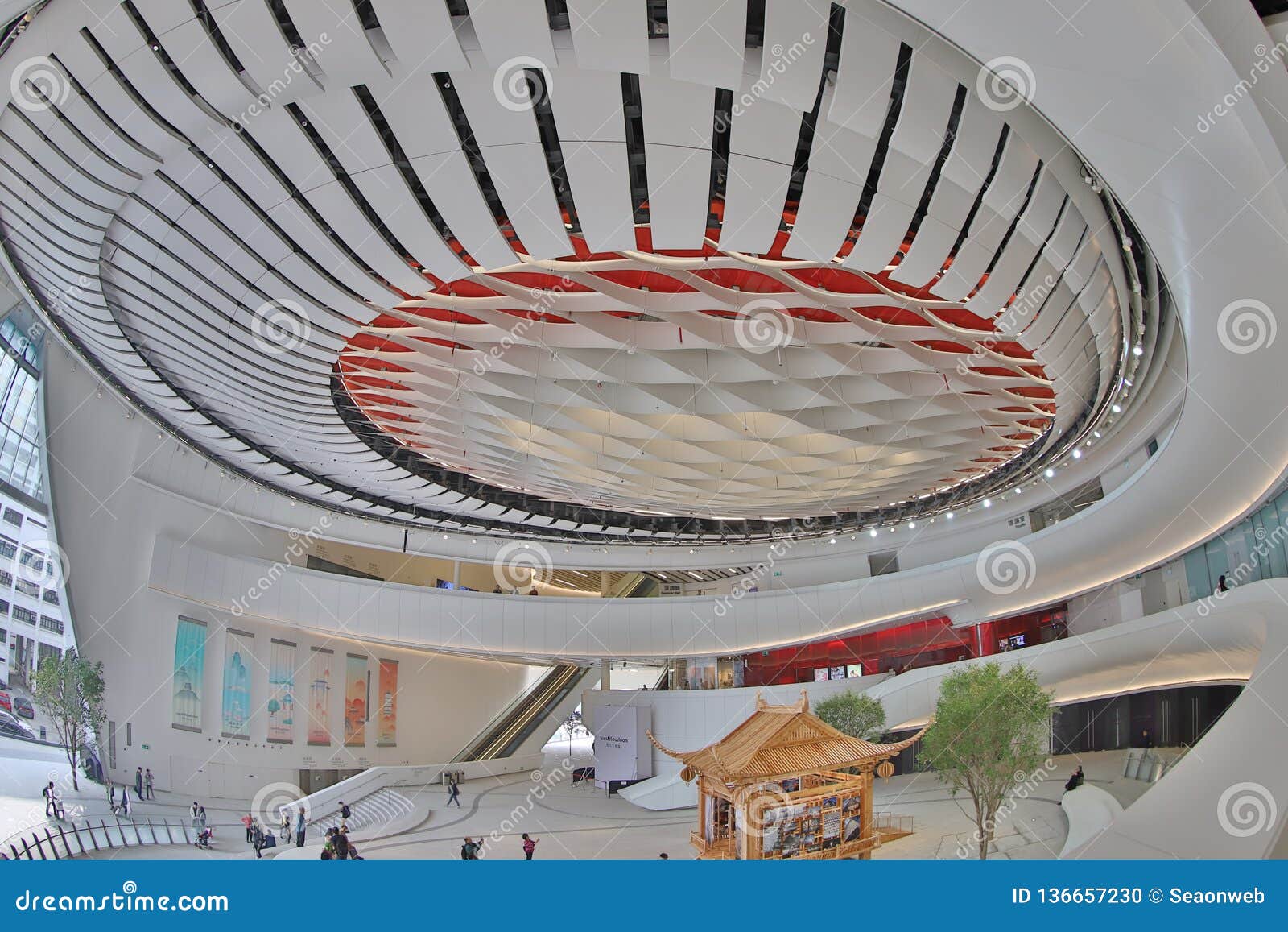 Modern Hall Ceiling Design In Opera House Editorial Image