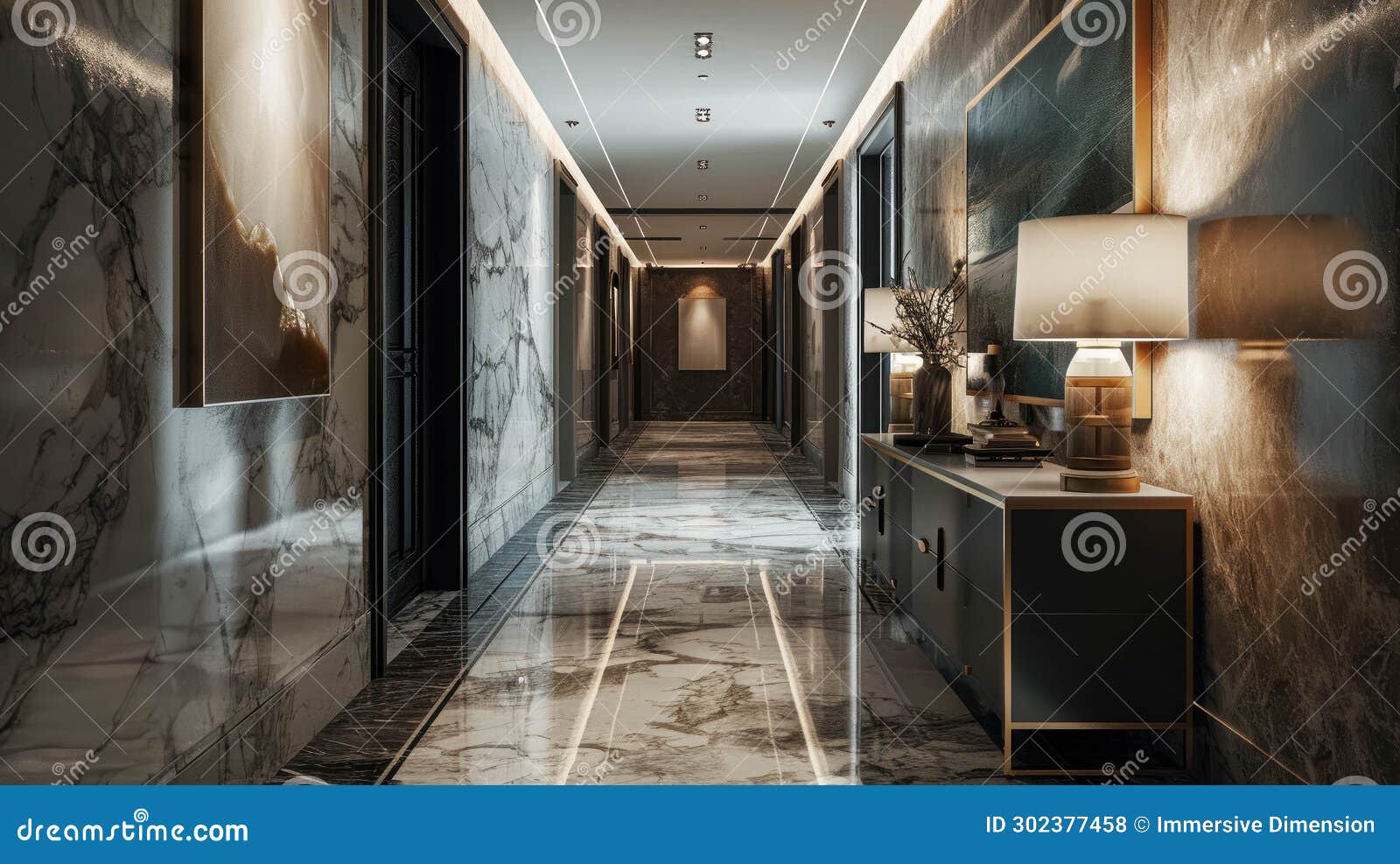 Modern Hallway Wall with Decor Ideas. Luxury and Modern Hallway Home