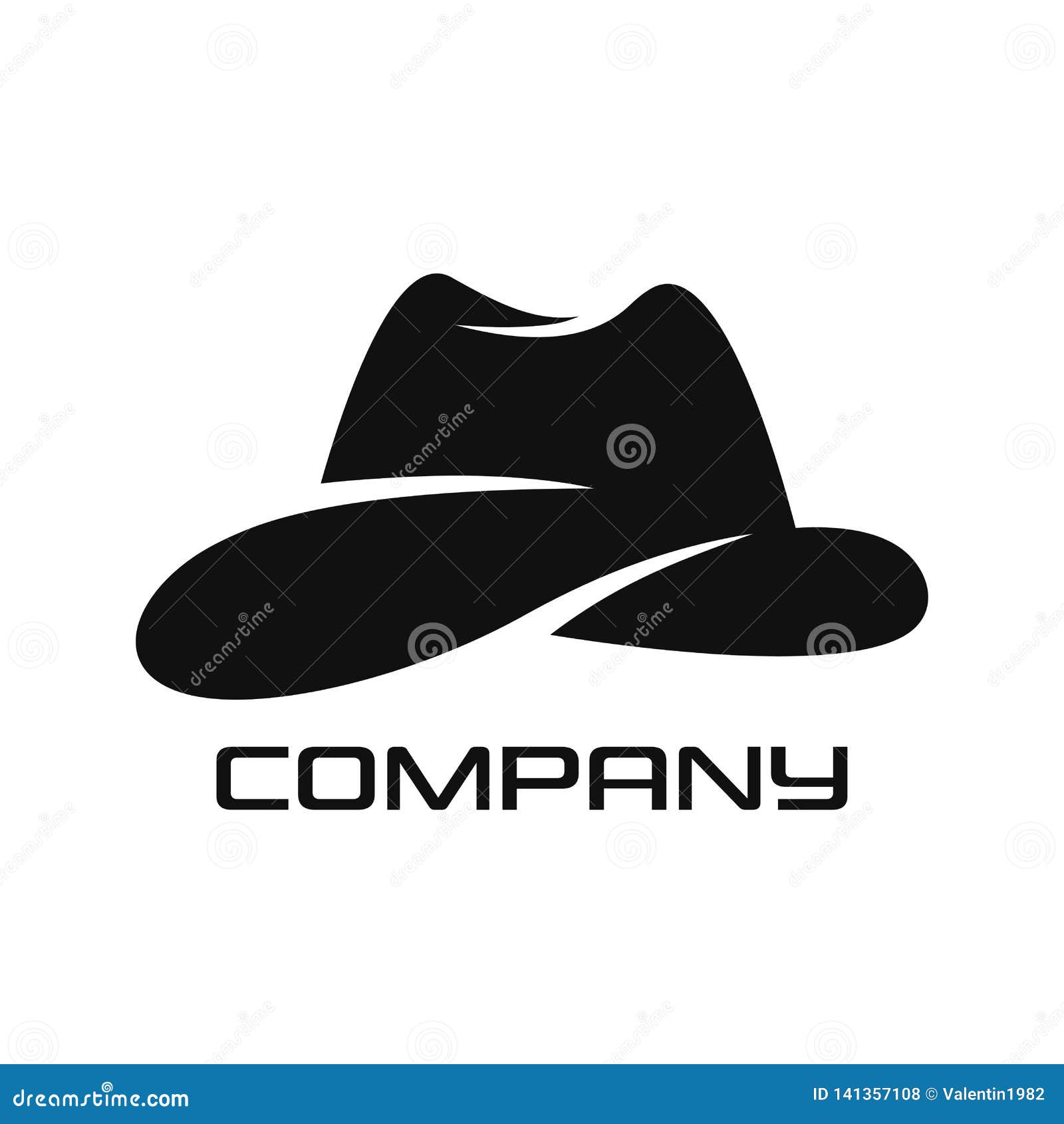 Modern Hat Logo. Vector Illustration. Stock Vector - Illustration of ...