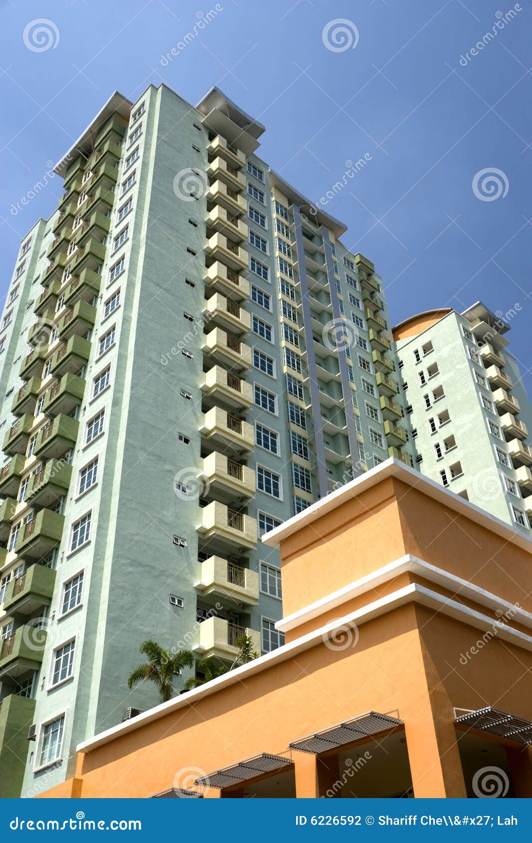 Modern HiRise Apartments stock photo. Image of construction 6226592