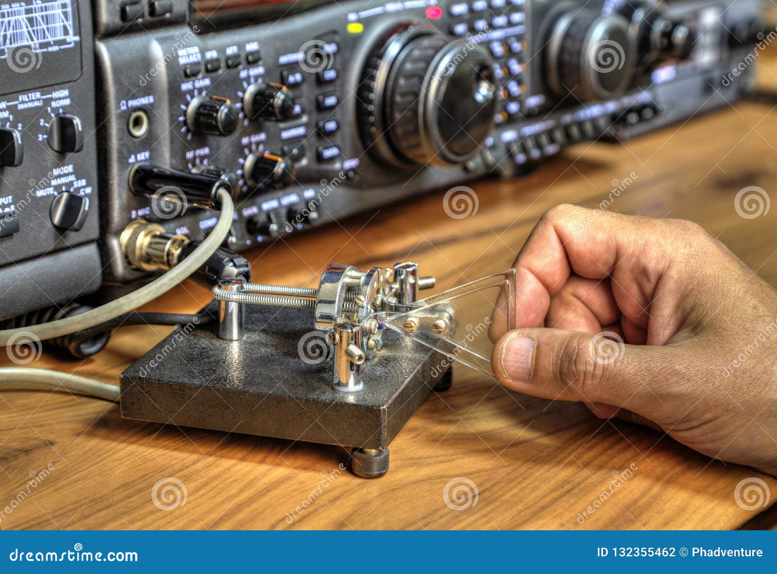 Modern High Frequency Radio Amateur Transceiver Stock Photo Image of