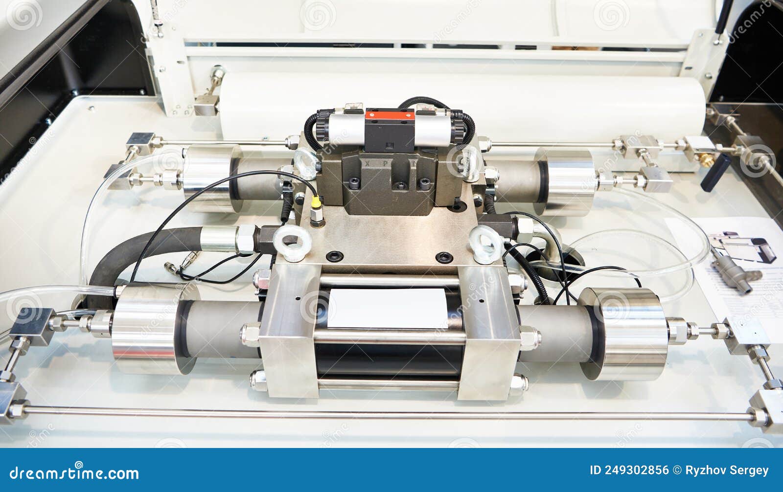 High Pressure Pump for Water Jet Cutting Stock Photo Image of