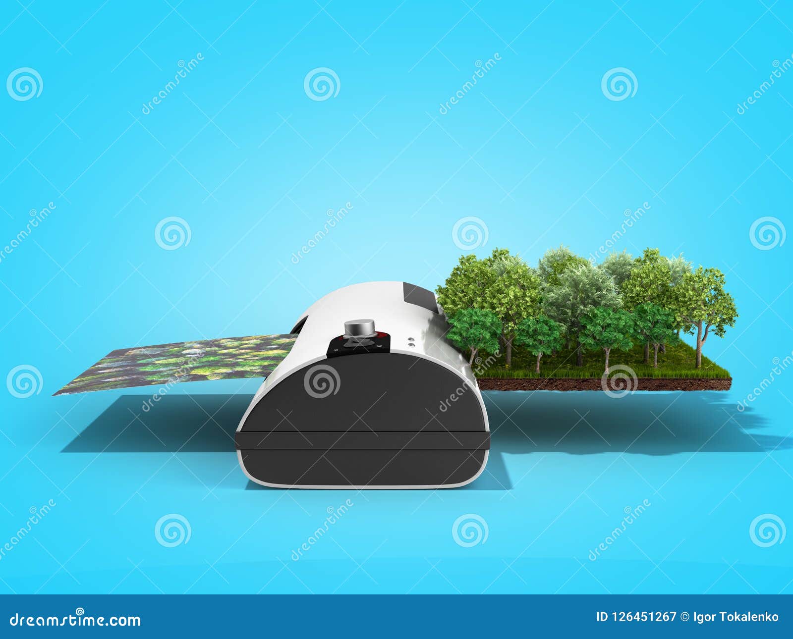 Modern High Resolution Wide Format Printing Concept the Real for Stock