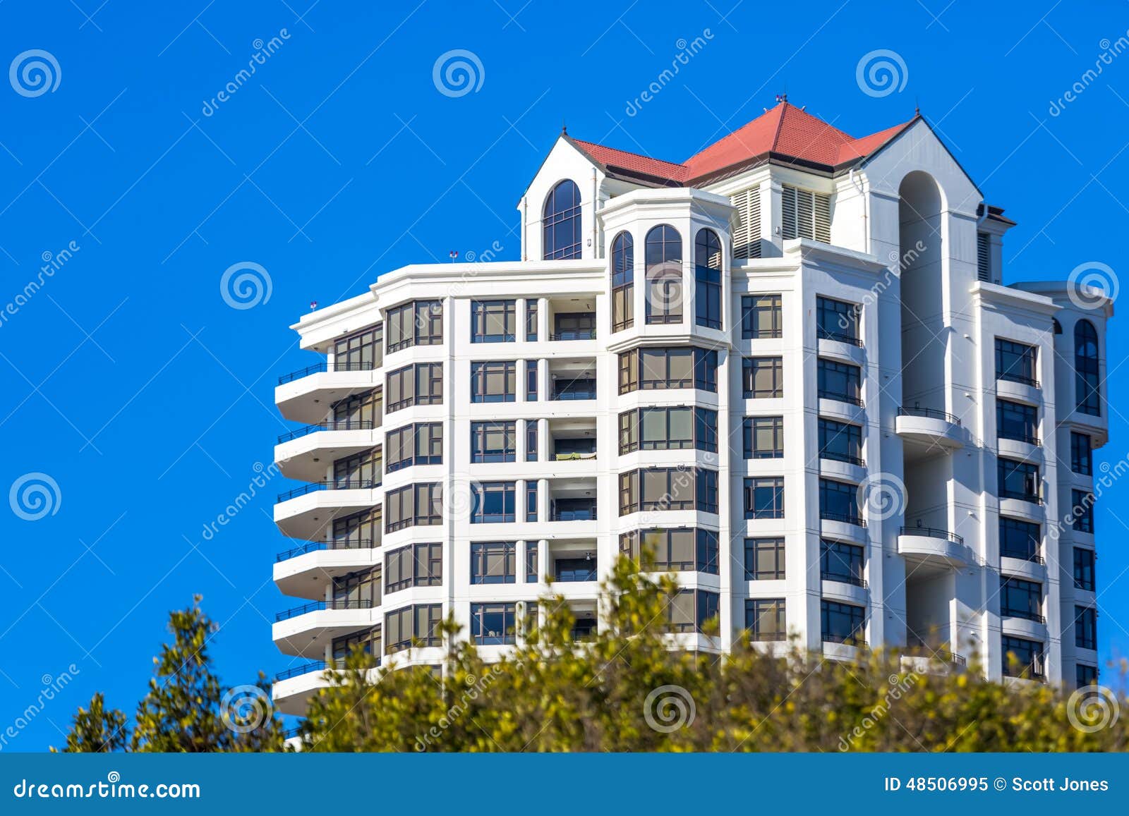 modern high rise condominium