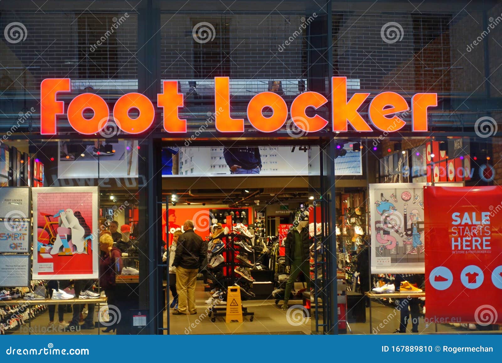 modern high street foot locker shoe shop facade editorial image image of high customers 167889810