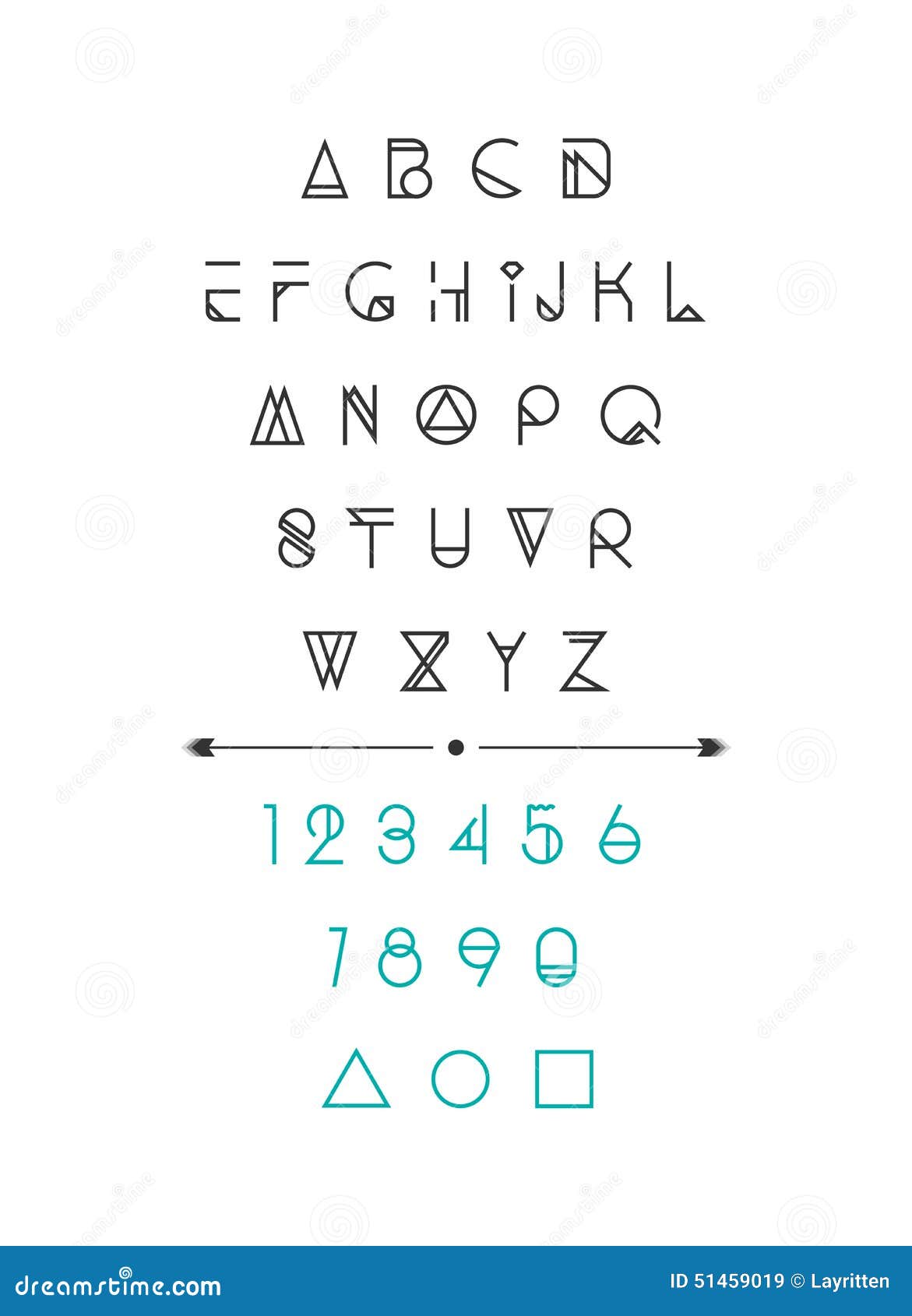 Modern, hipster font stock vector. Illustration of particle - 51459019, image size:1171x1690