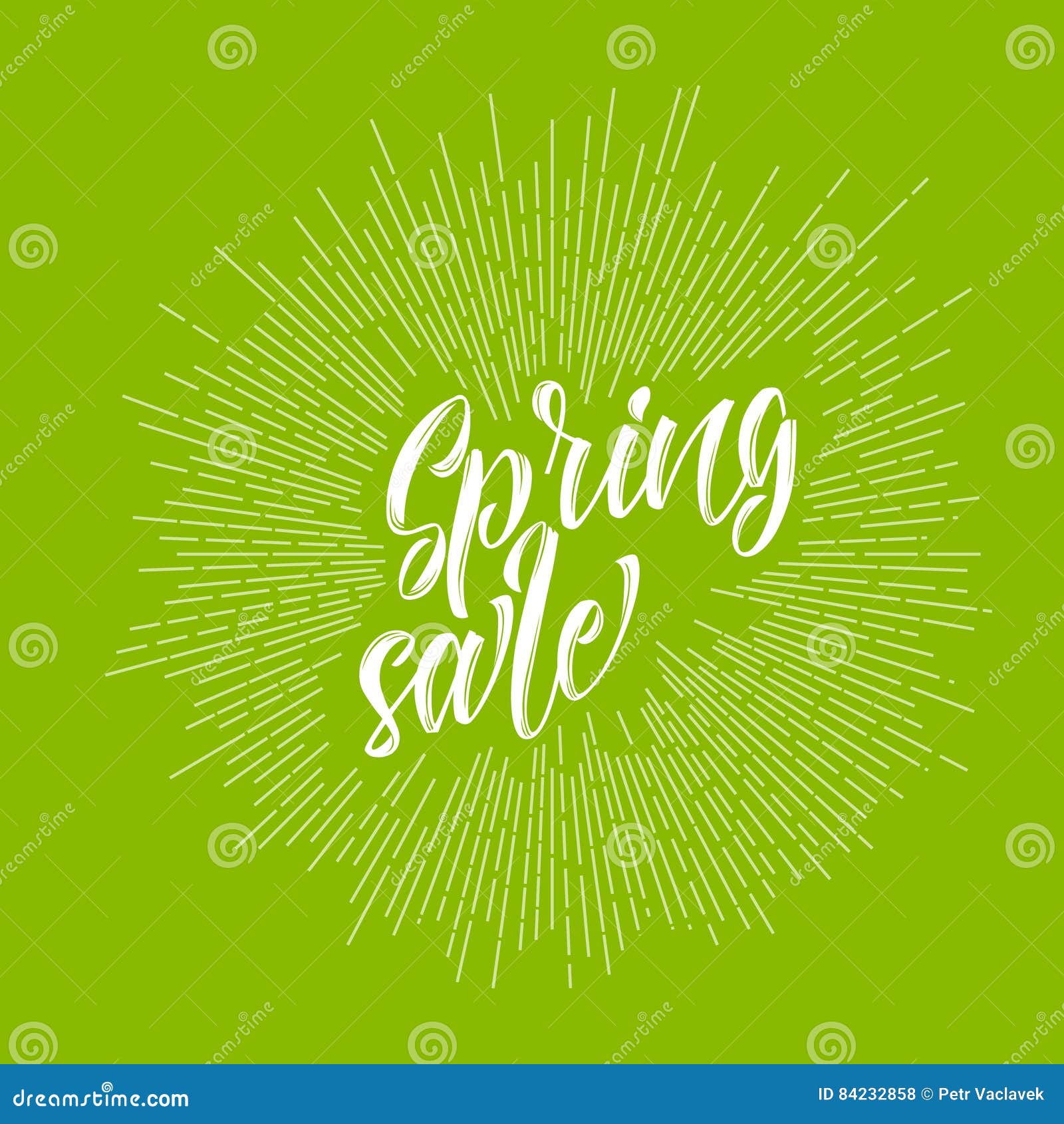 modern hipster spring sale lettering