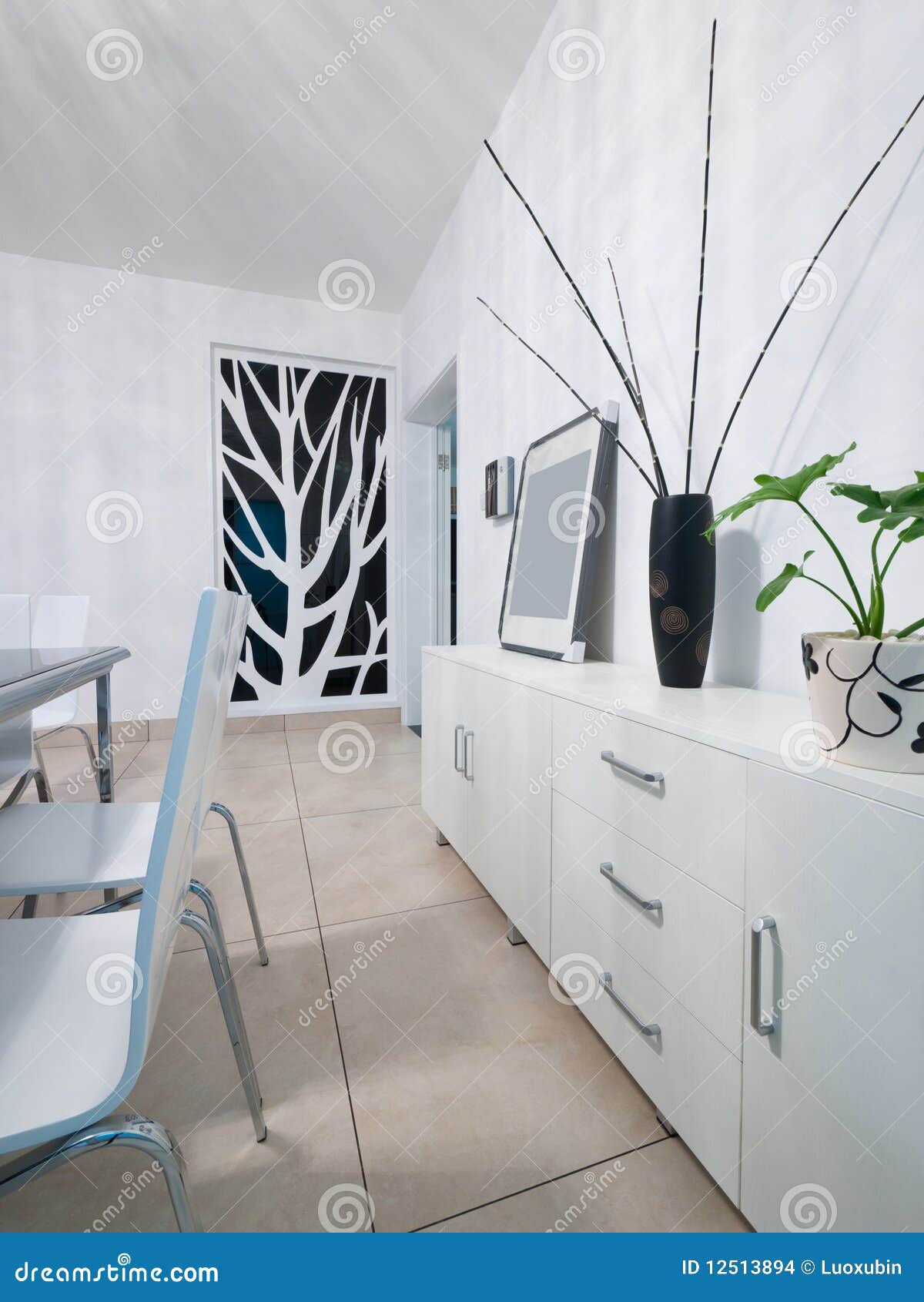 Modern home interior stock photo. Image of leaf, picture - 12513894