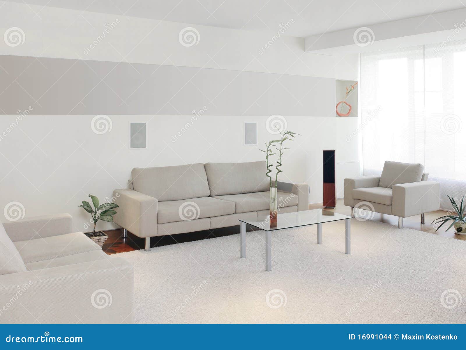 Modern home interior stock photo. Image of brown, relaxation - 16991044