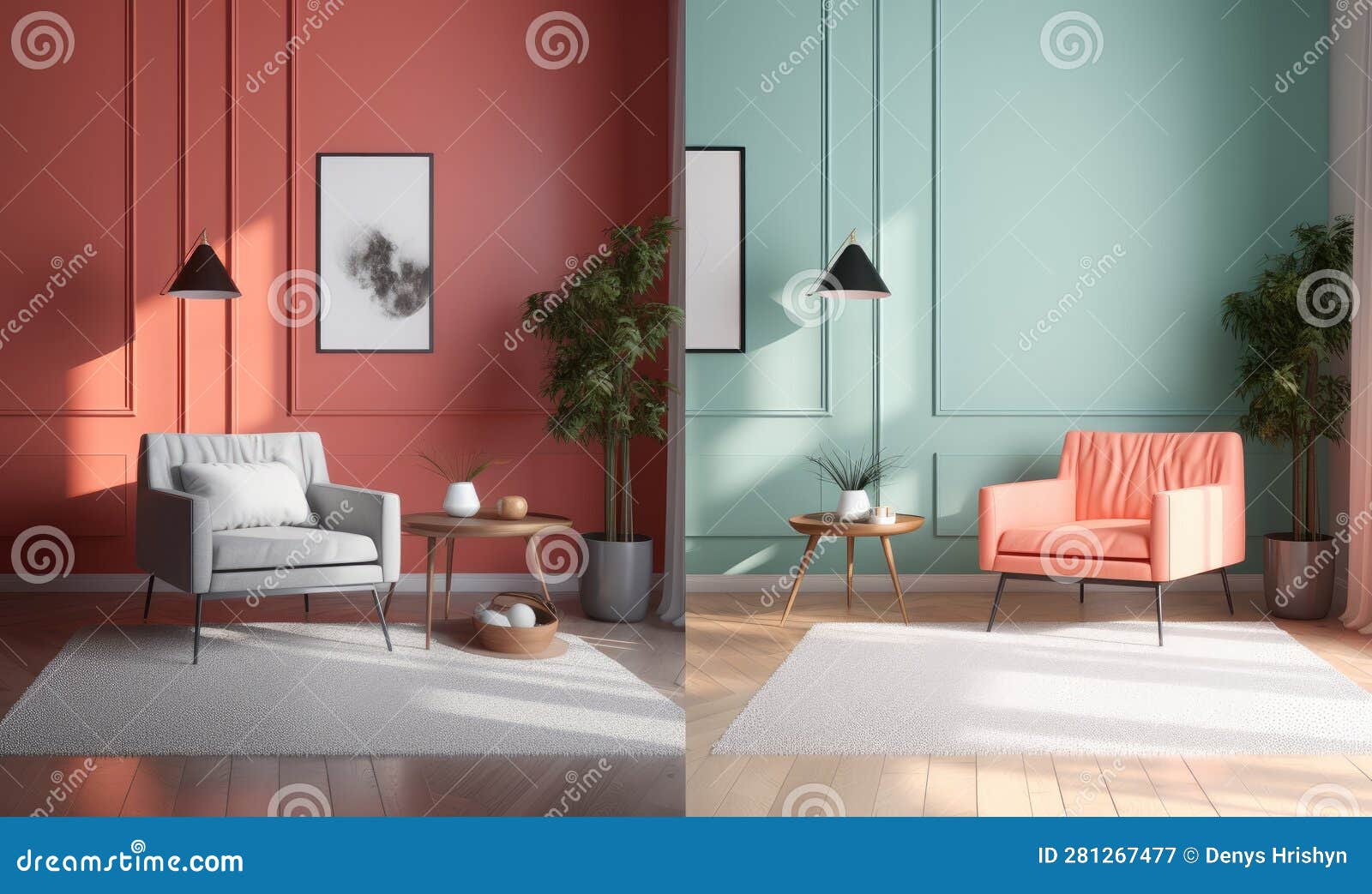 Modern Home Makeover Bold Colors for Fresh New Look Creating Using