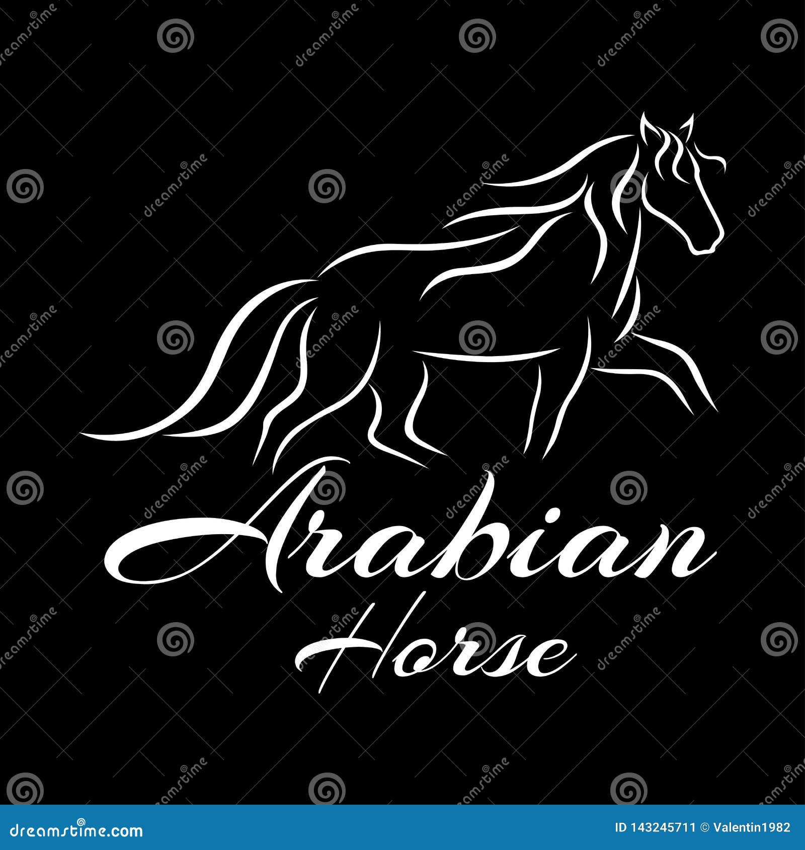 Modern Horse Logo. Vector Illustration. Stock Vector - Illustration of ...