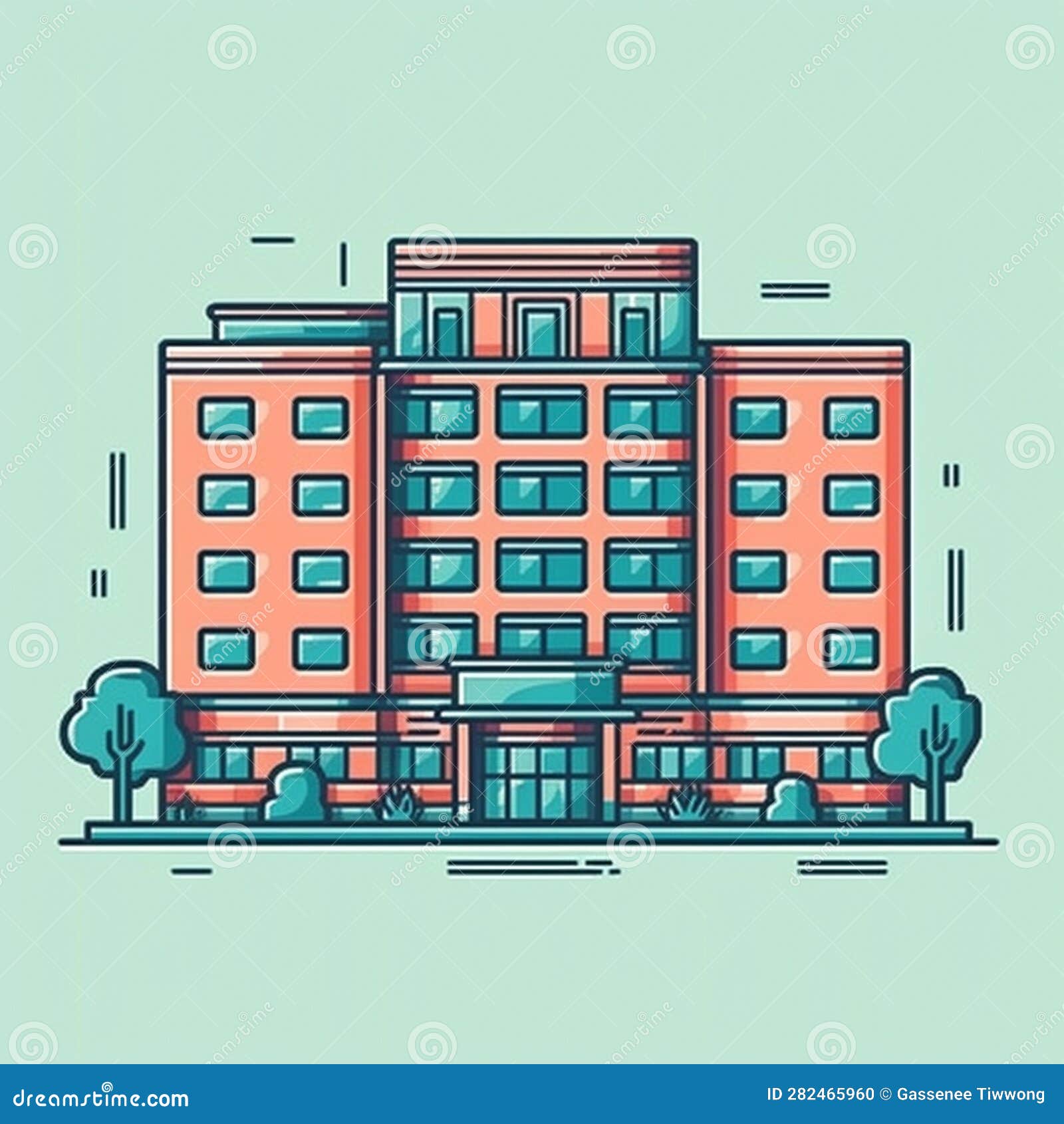 Free hospital room - Vector Art