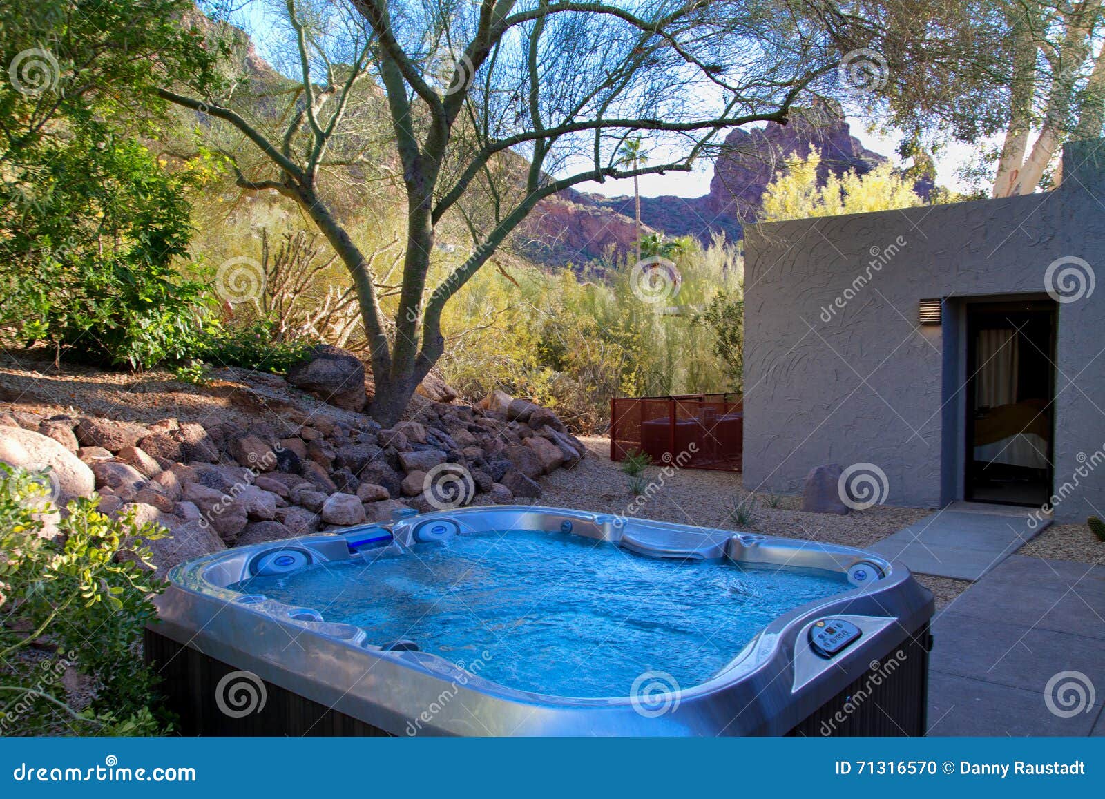 modern hotel resort hot tub spa