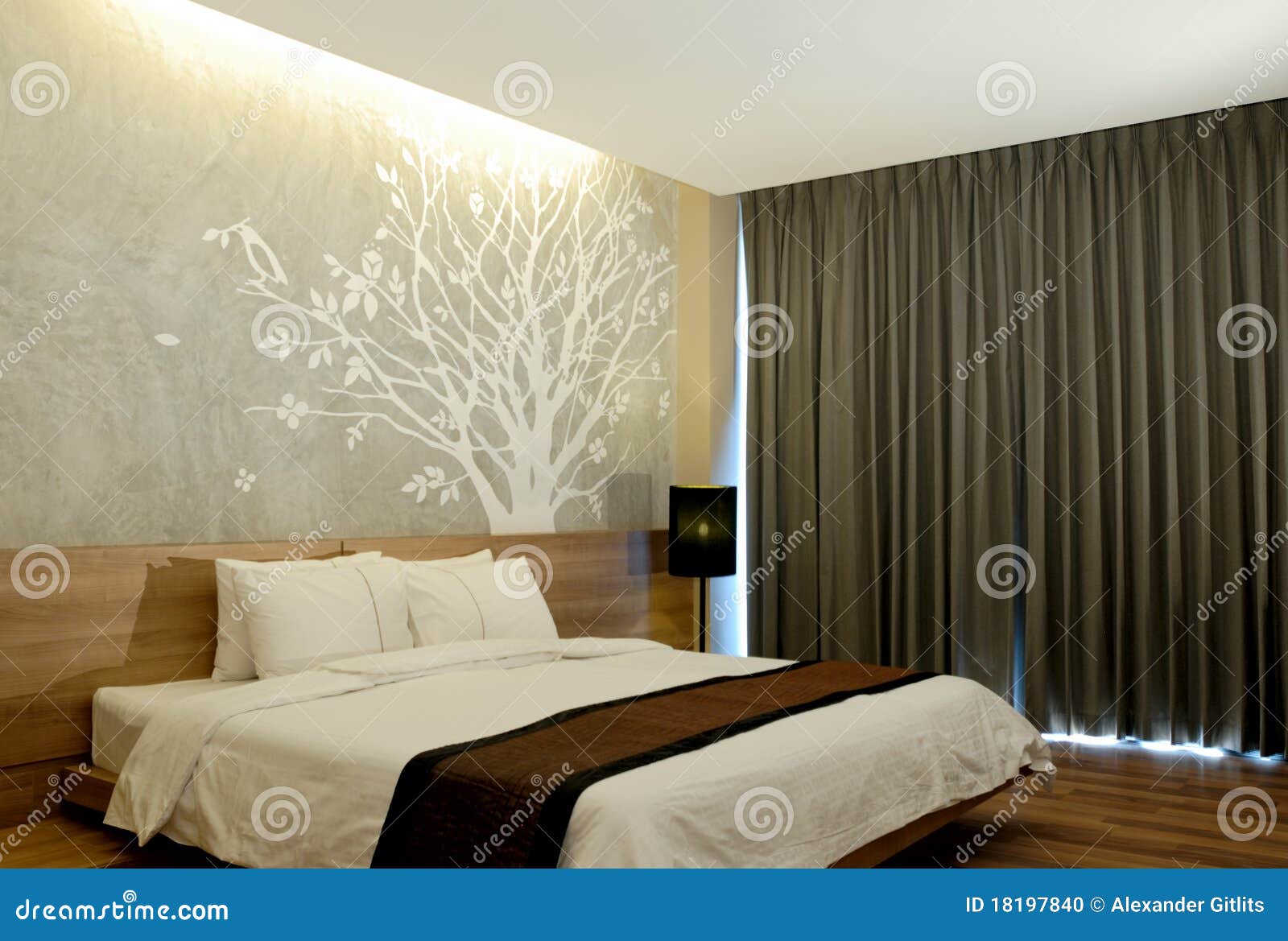 Modern Hotel Room Interior Stock Photo - Image: 18197840