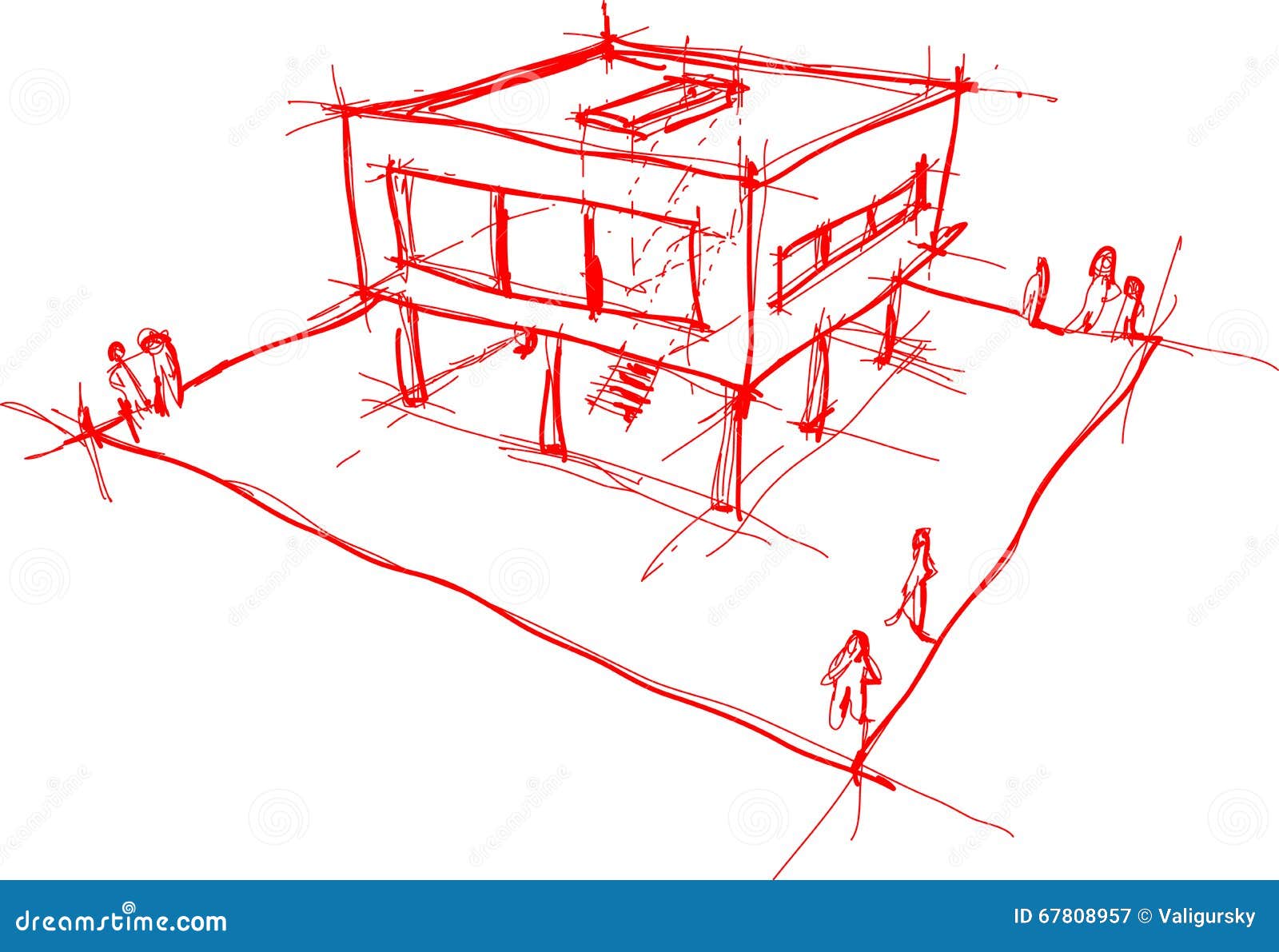 Modern House Sketch Stock Illustration - Image: 40675882 Modern House Sketch Stock Illustration - Image: 40675882 - ^