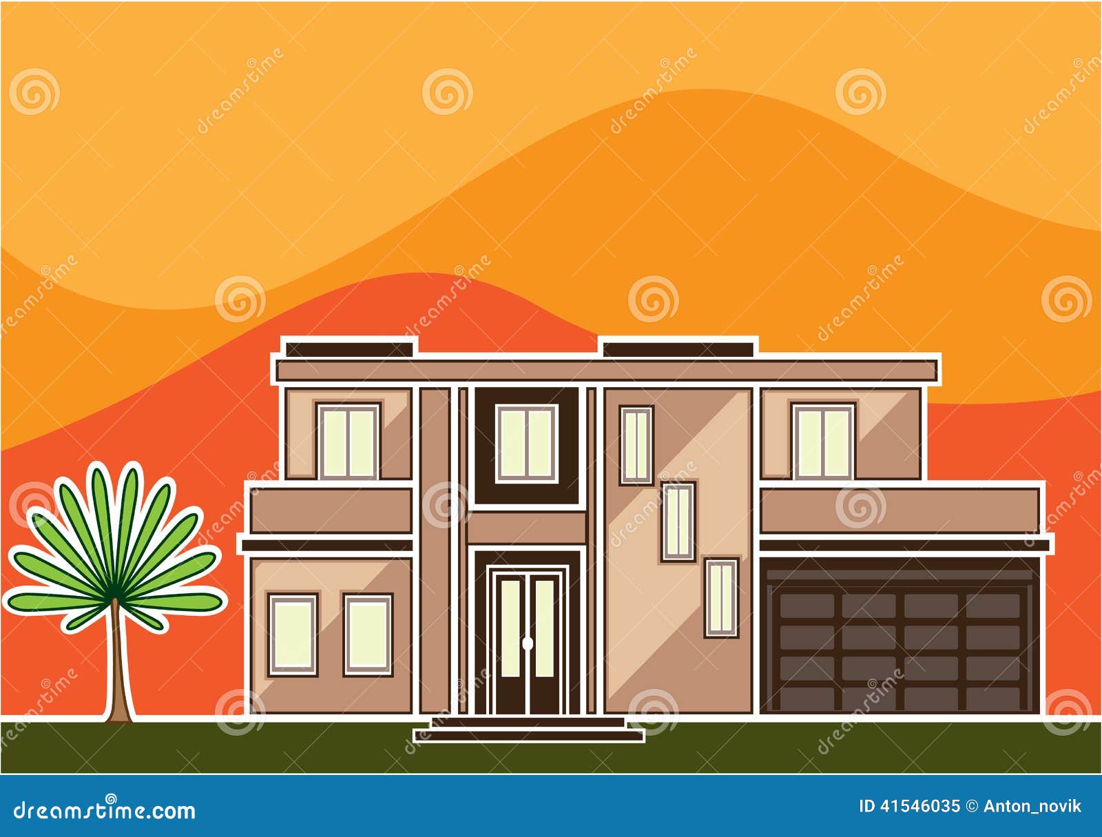  Modern house stock vector Illustration of mortgage 