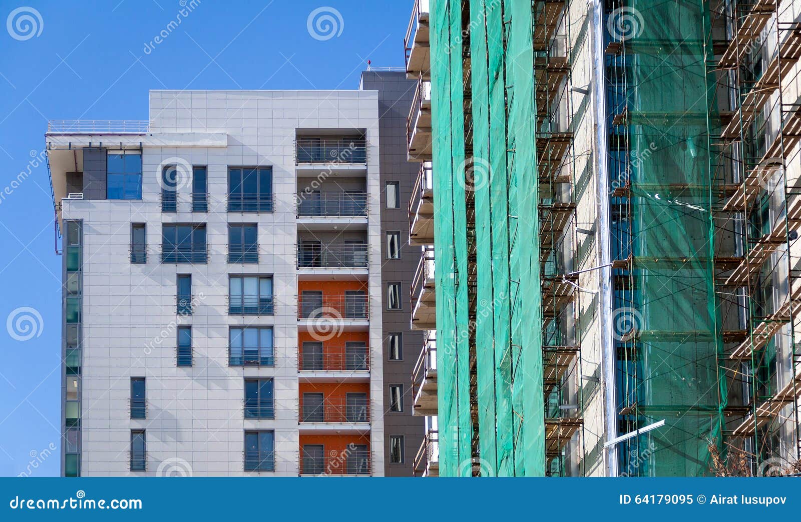 Modern housing stock image. Image of skyscraper, building 64179095