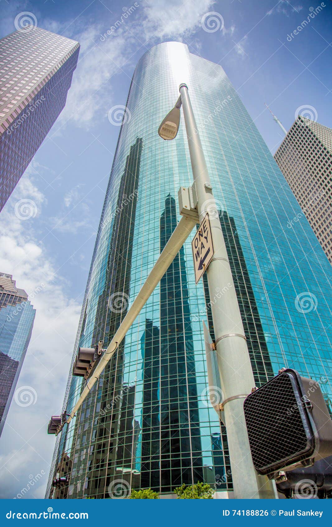 Modern Houston Glass Skyscraper Stock Photo Image of modethouston