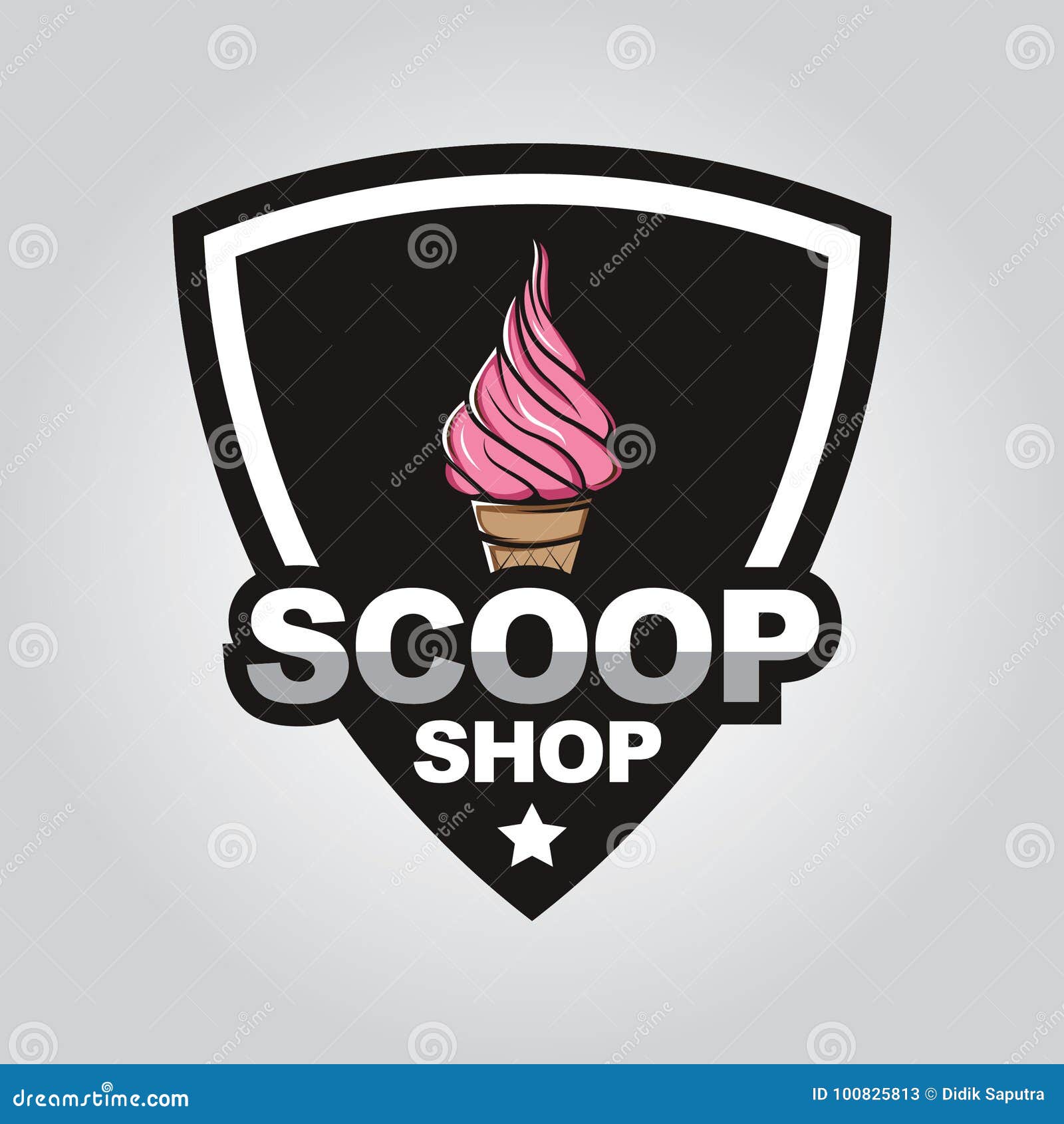 ice cream logo design template. Vector illustration, Stock Vector, Vector  And Low Budget Royalty Free Image. Pic. ESY-045013518 | agefotostock