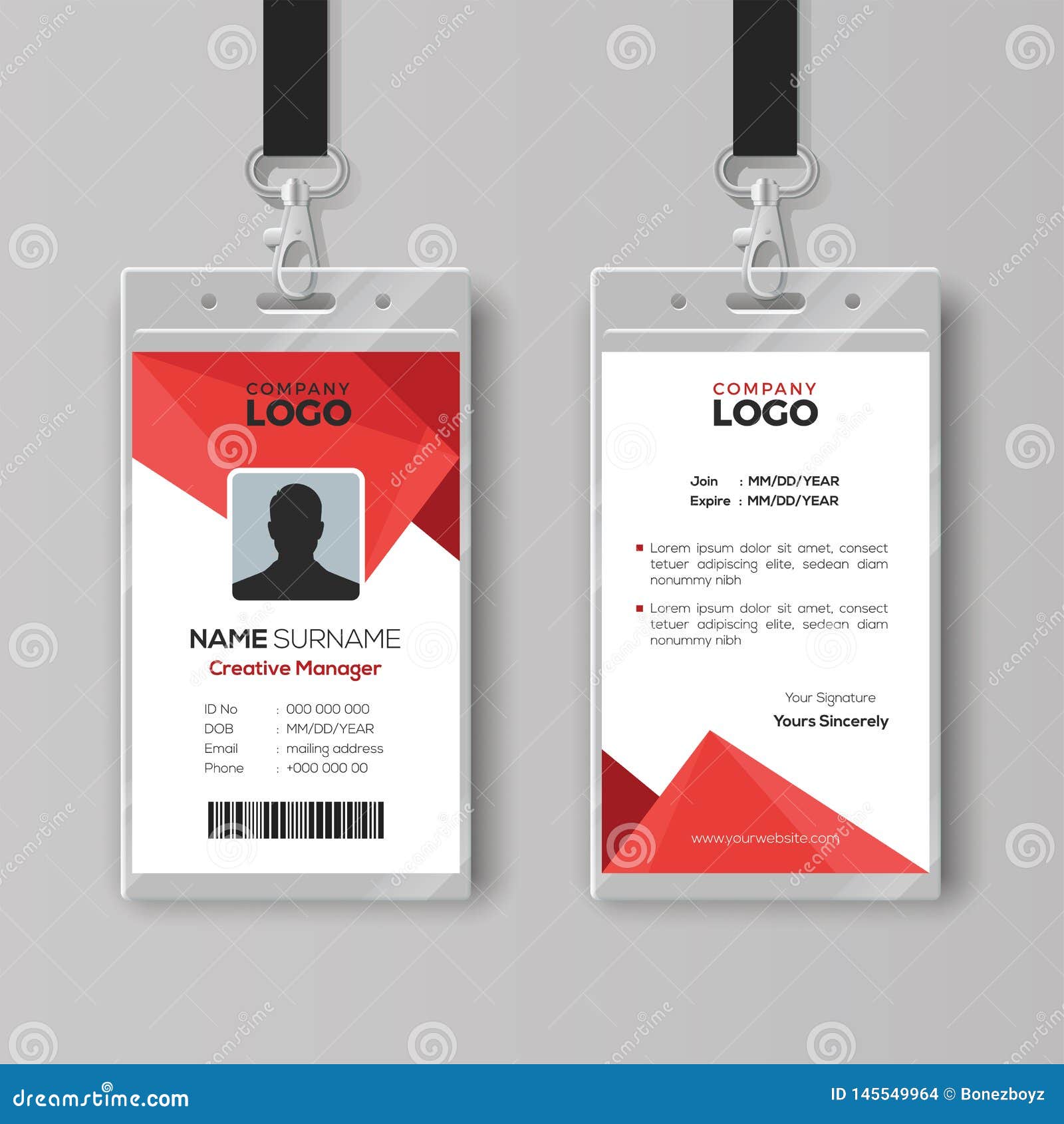 Conference Id Card Template