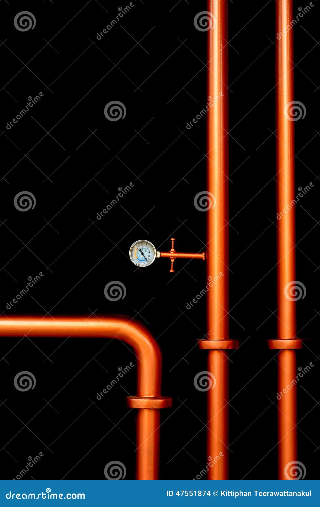 Modern Industrial Metal Pipeline Stock Photo Image of pipe, gauge