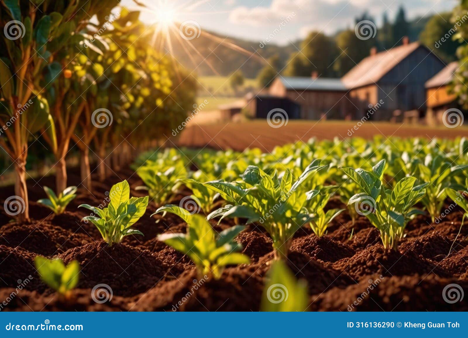 modern industrialized agriculture using technology, agritech farming of crops