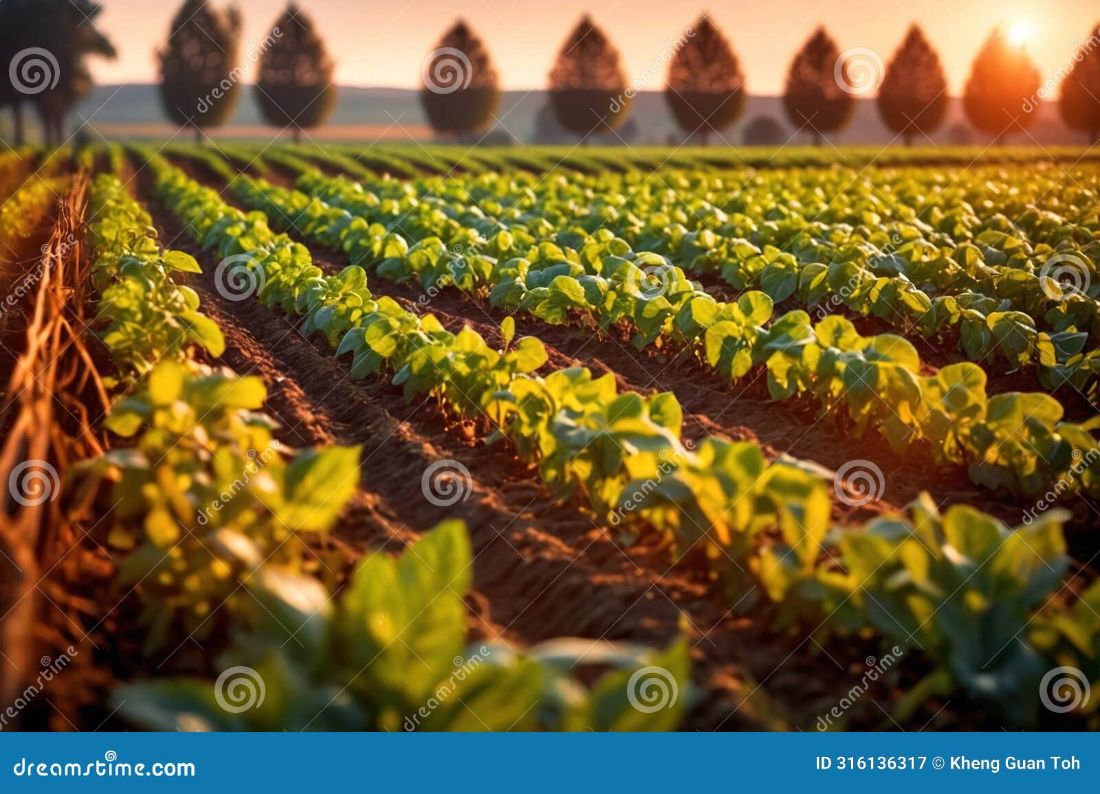 modern industrialized agriculture using technology, agritech farming of crops