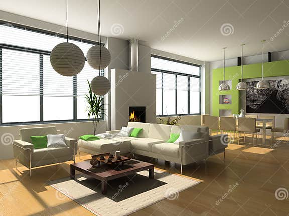 Modern interior stock photo. Image of floors, modern, house - 2415108