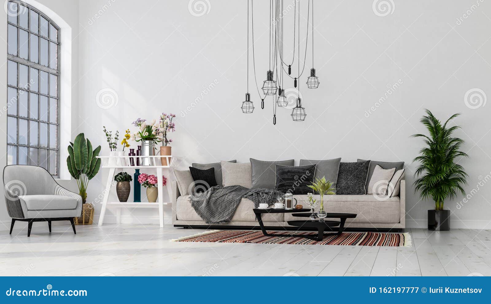 Modern Interior Design. Decorative Background of a House, Apartment, Office  or Hotel. Stock Image - Image of luxury, design: 162197777