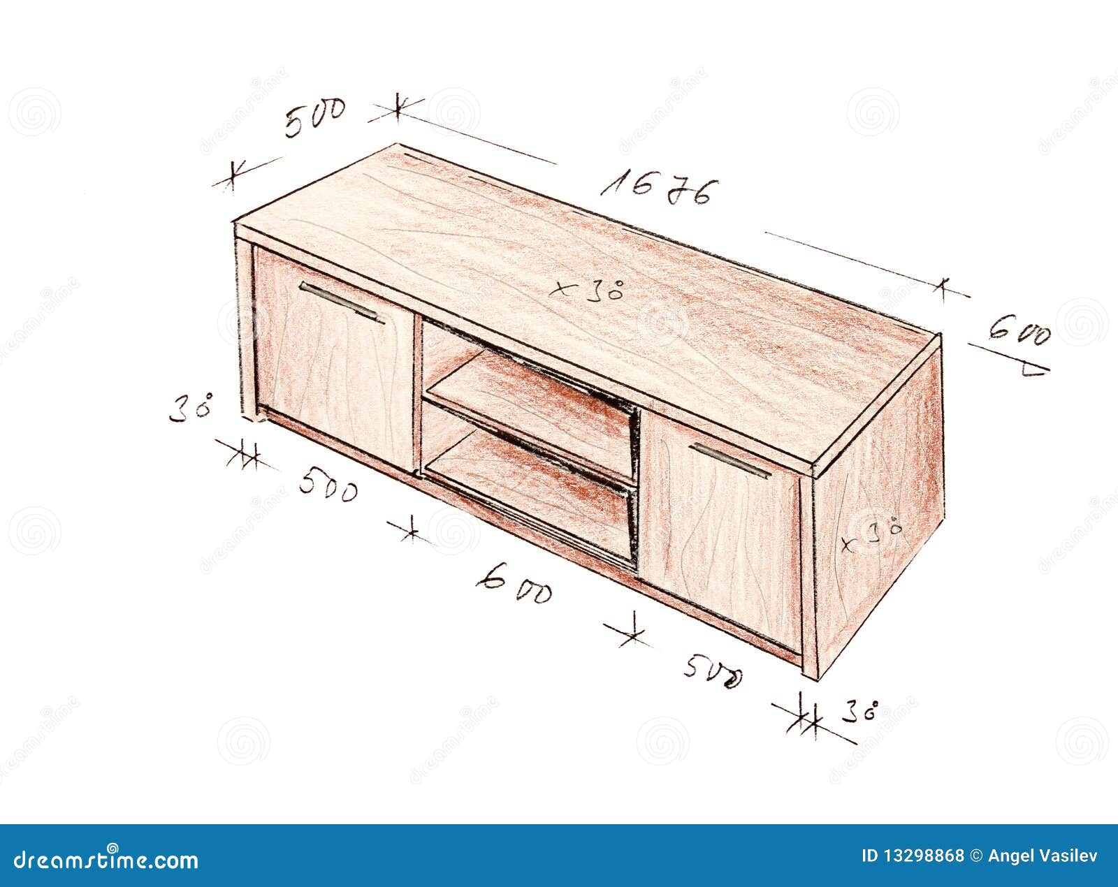 Modern Interior Design Freehand Drawing. Stock Illustration - Illustration  of design, house: 13298868, image size:1600x1270