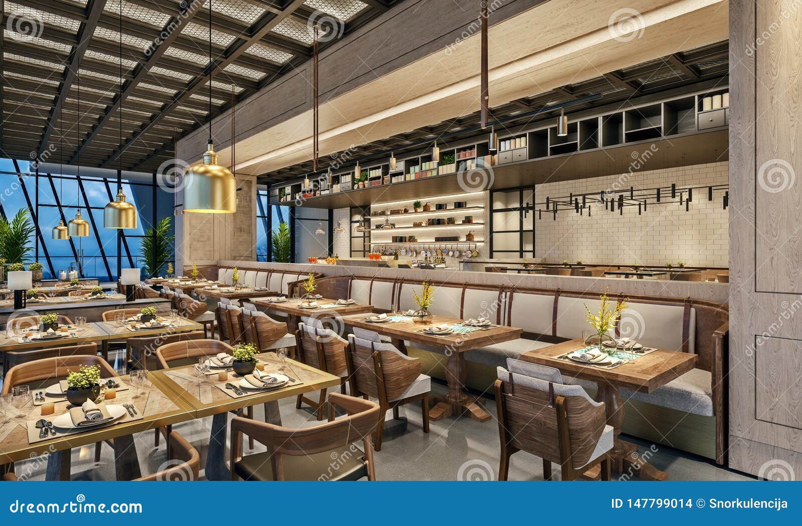 Modern Interior Design Of Restaurant Lounge Oriental Arabic