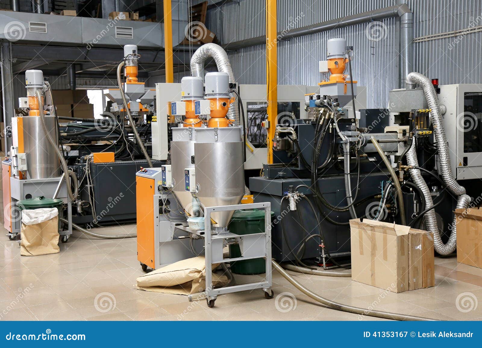 Modern Interior Electronics Components Production, Parts Warehouses and